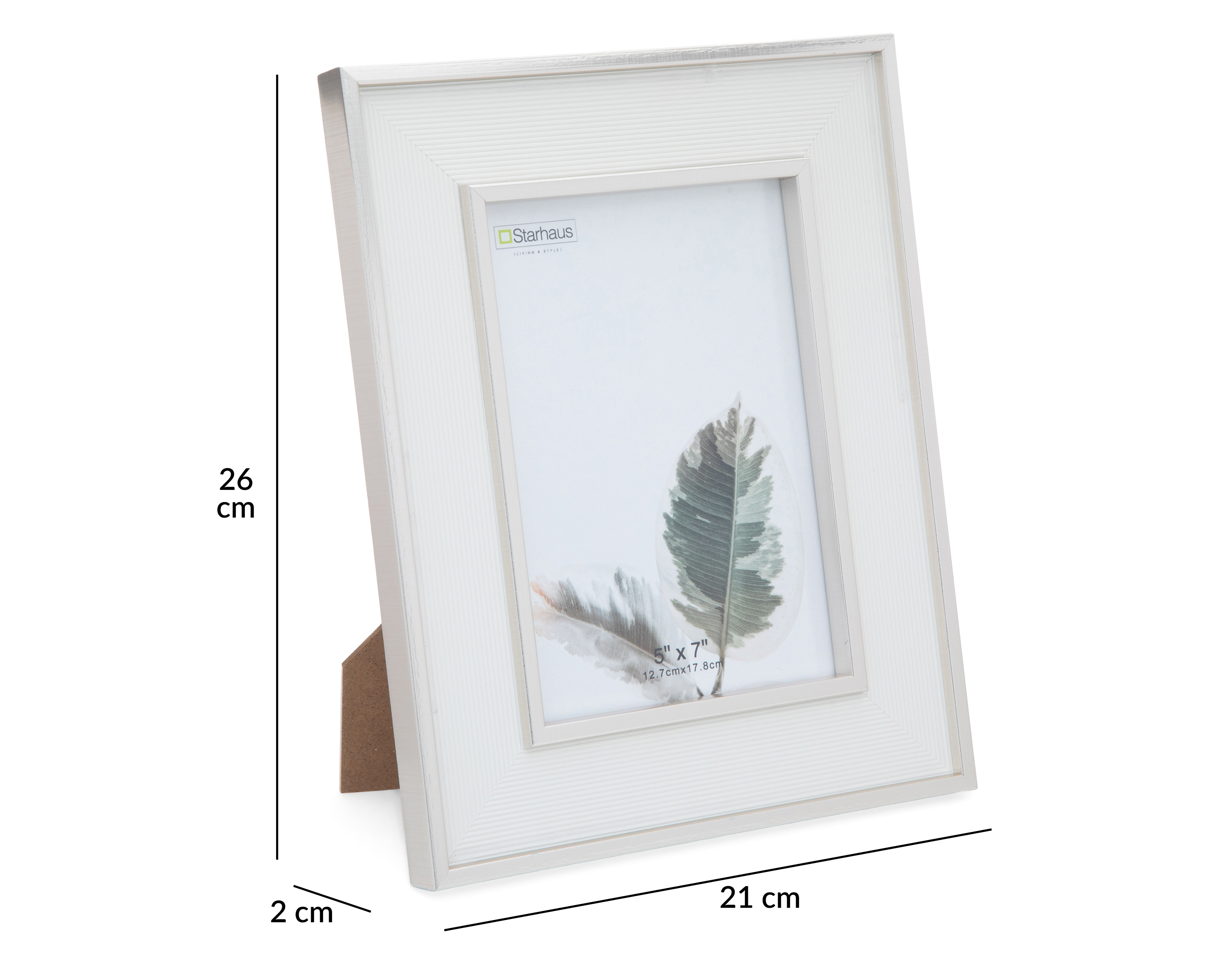Foto 6 pulgar | Foto 5 | Portarretrato de Poliestireno Starhaus 5 x 7 Pulgadas