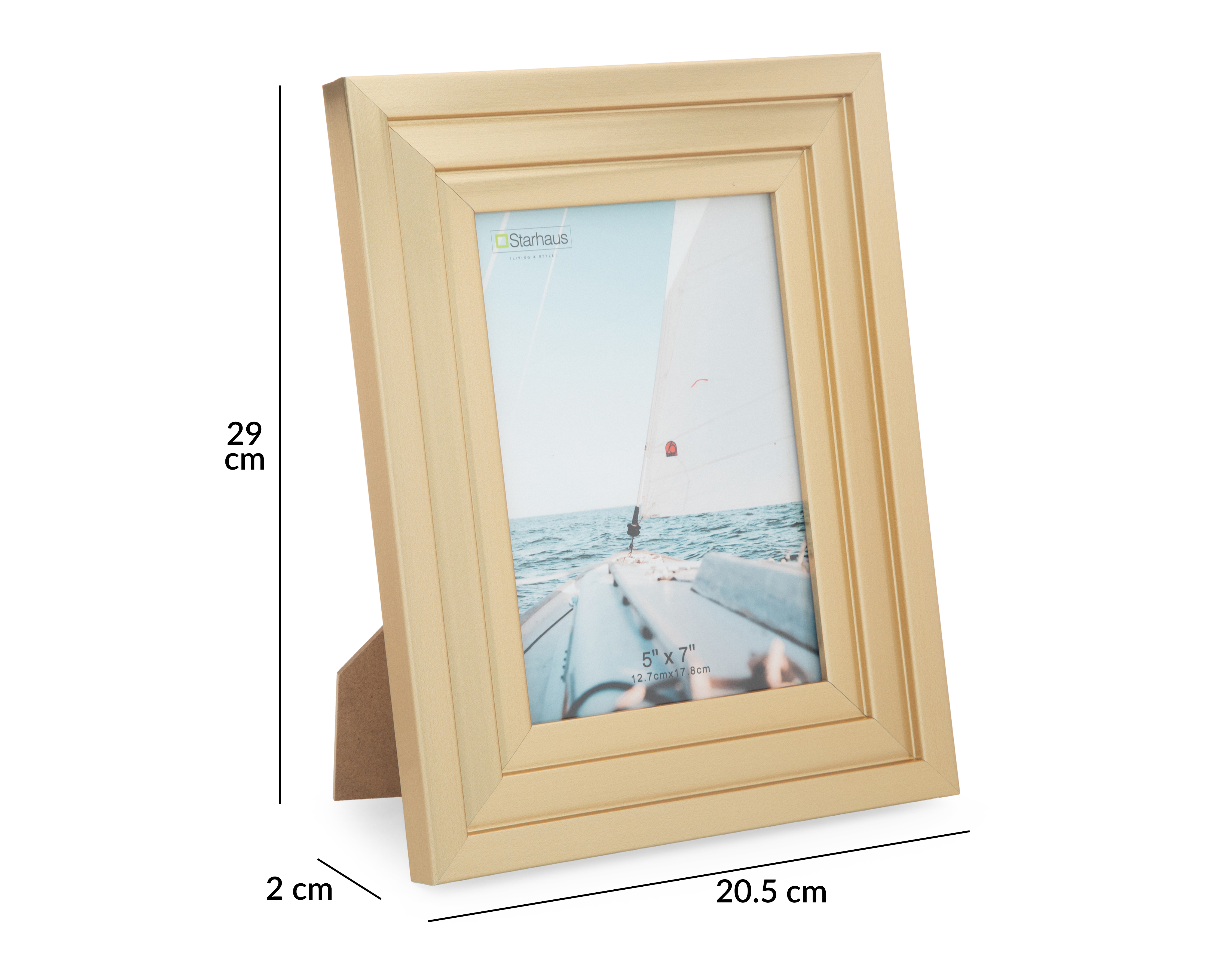 Foto 6 pulgar | Foto 5 | Portarretrato de Poliestireno Starhaus 5 x 7 Pulgadas