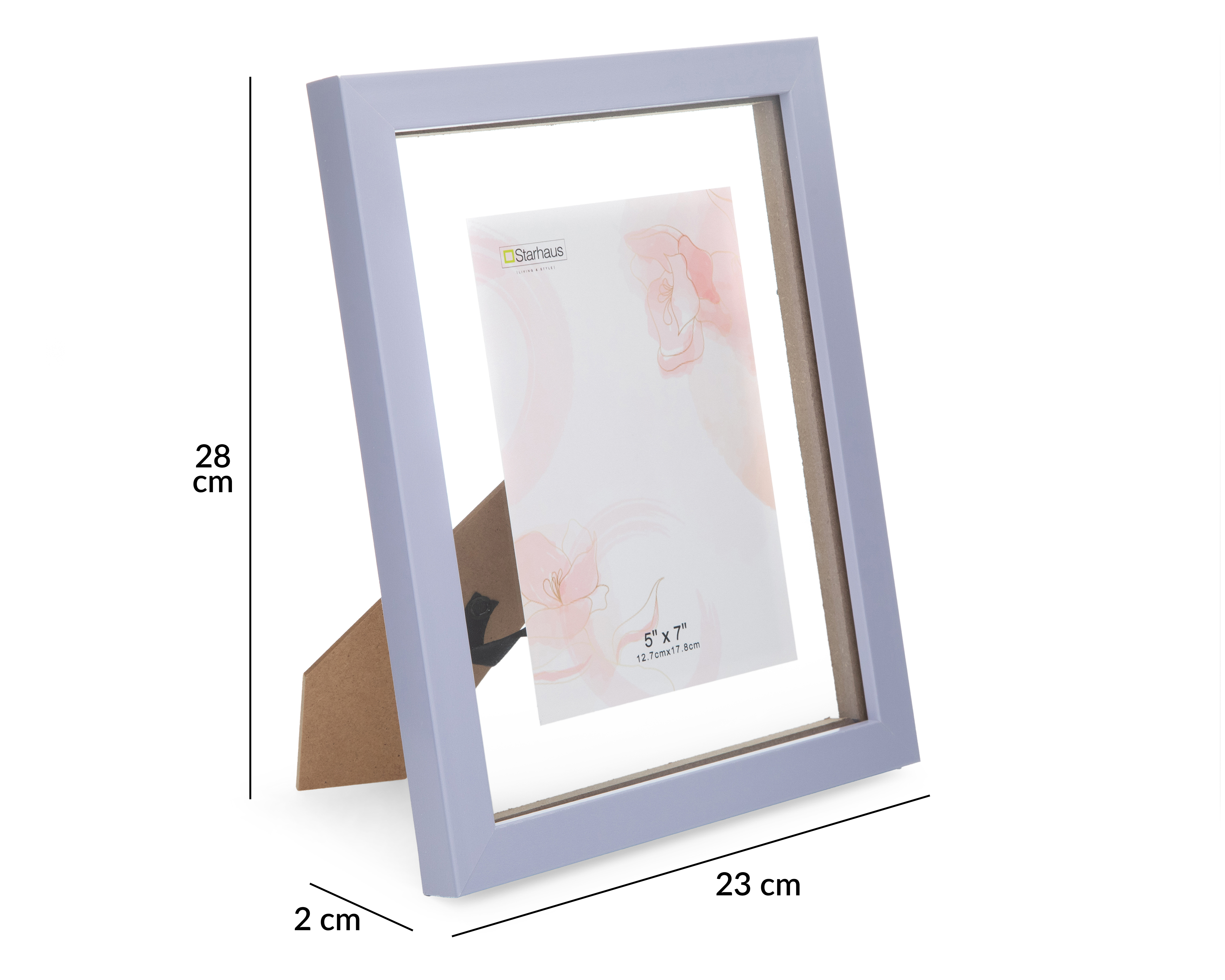Foto 6 pulgar | Foto 5 | Portarretrato de Poliestireno Starhaus 5 x 7 Pulgadas