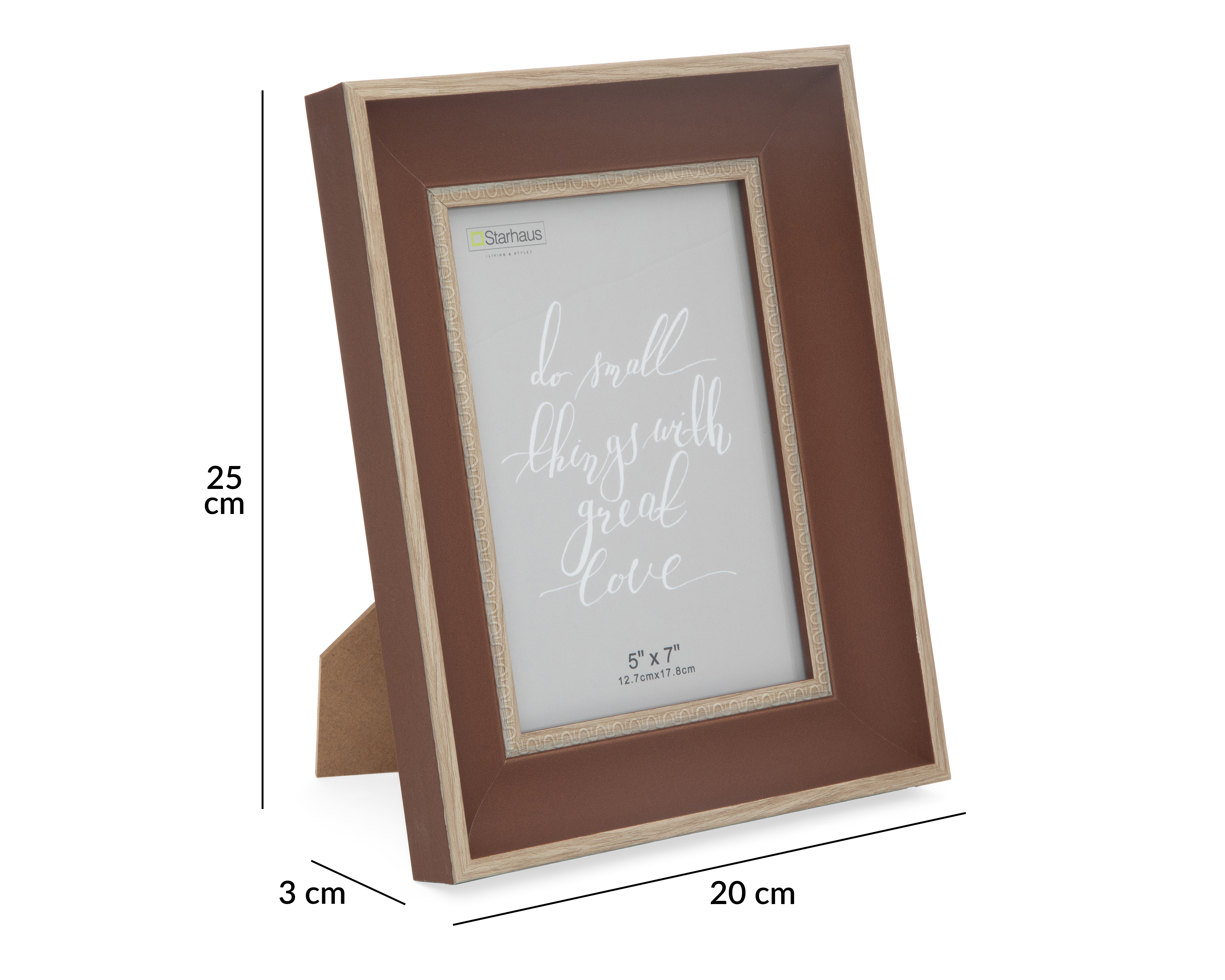 Foto 6 pulgar | Foto 5 | Portarretrato de Poliestireno Starhaus 5 x 7 Pulgadas