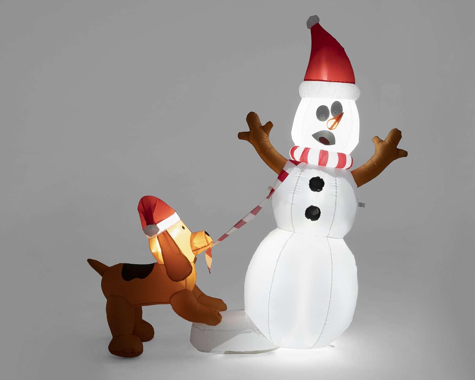 Foto 5 | Foto 5 | Inflable Perro y Muñeco de Nieve 152 cm