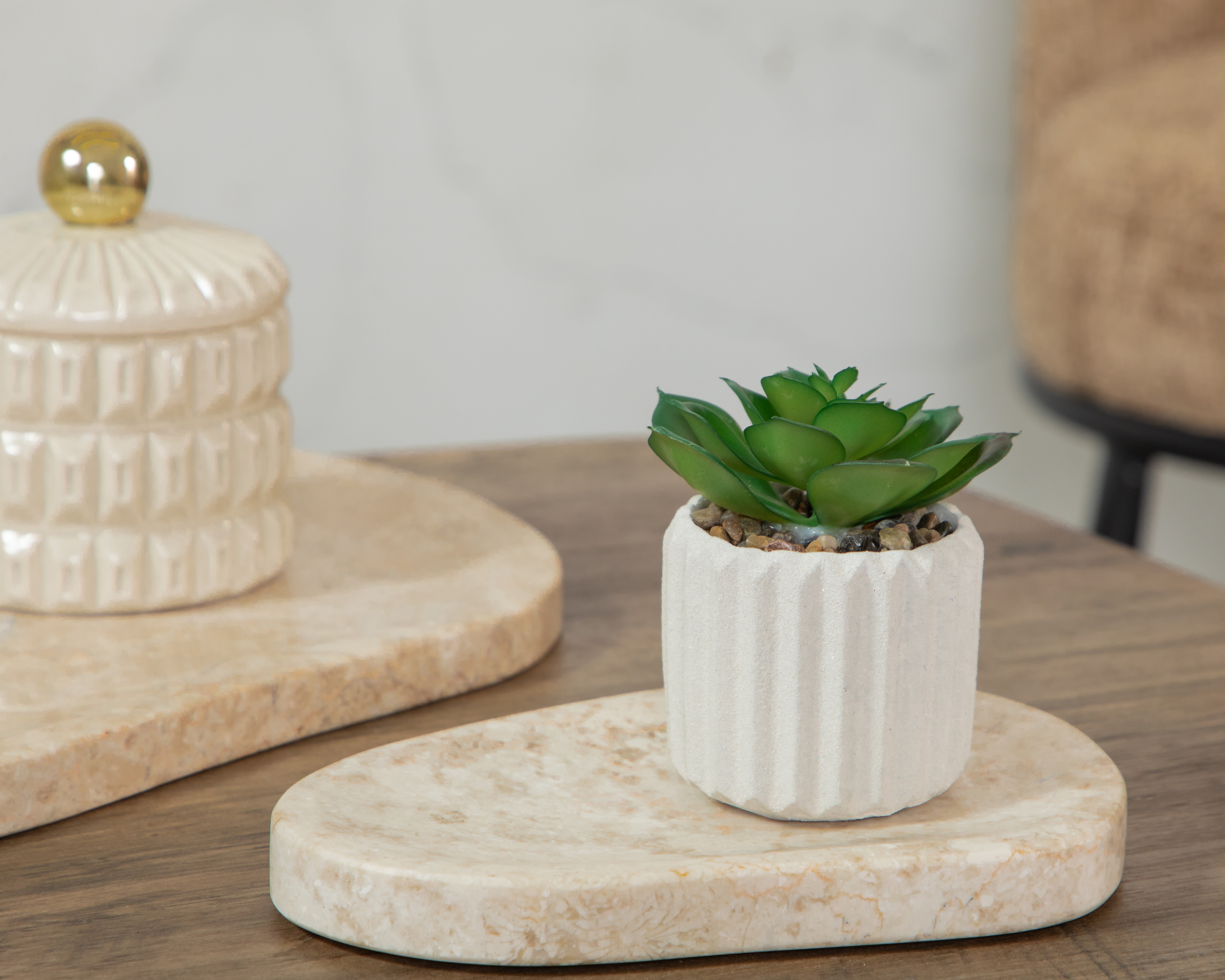 Foto 5 pulgar | Foto 4 | Suculenta Artificial con Maceta Starhaus 9 cm