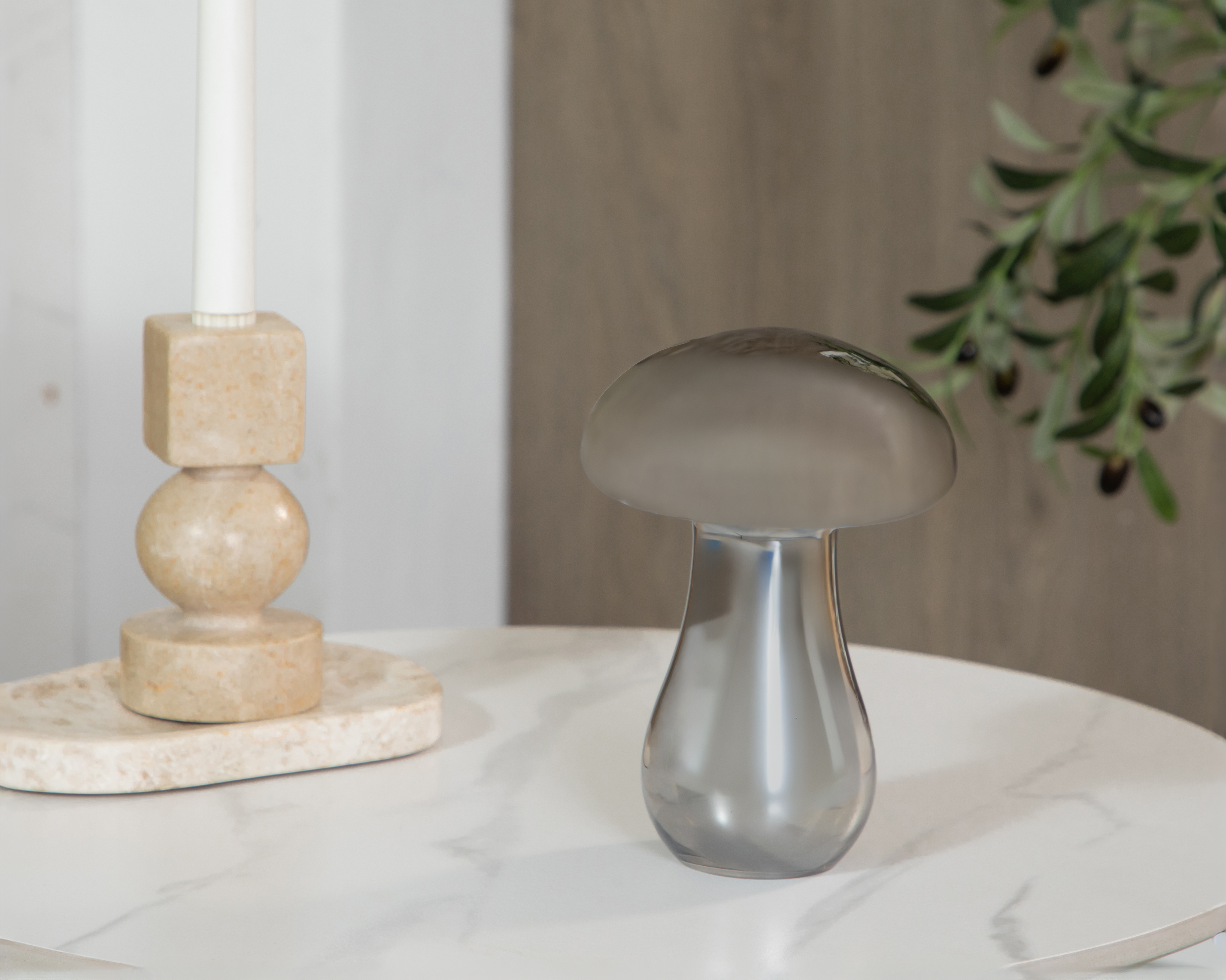 Foto 4 | Foto 4 | Escultura de Hongo Daly de Cristal