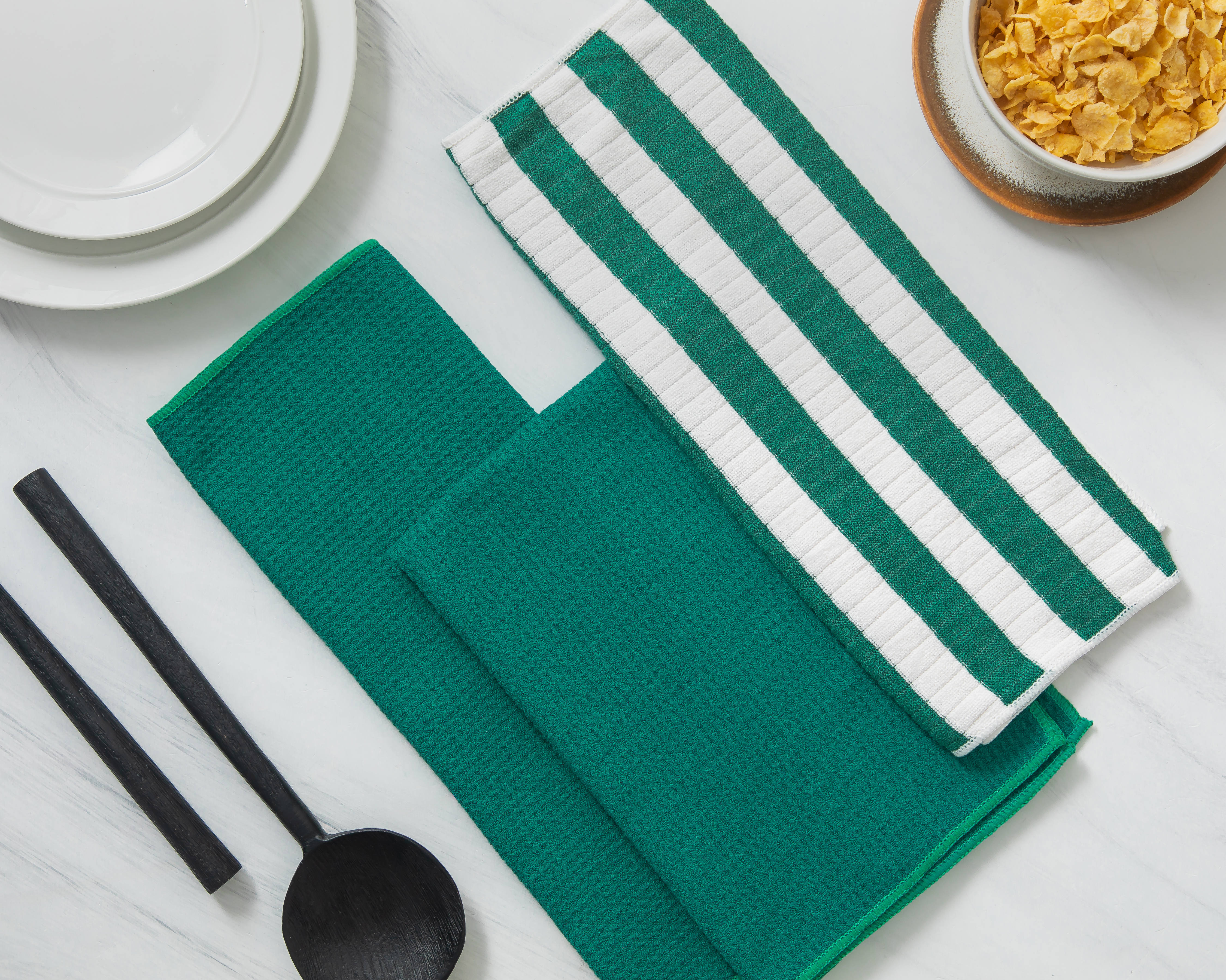 Foto 5 pulgar | Foto 4 | Toalla de Cocina Starhaus Iron Azul 3 Piezas