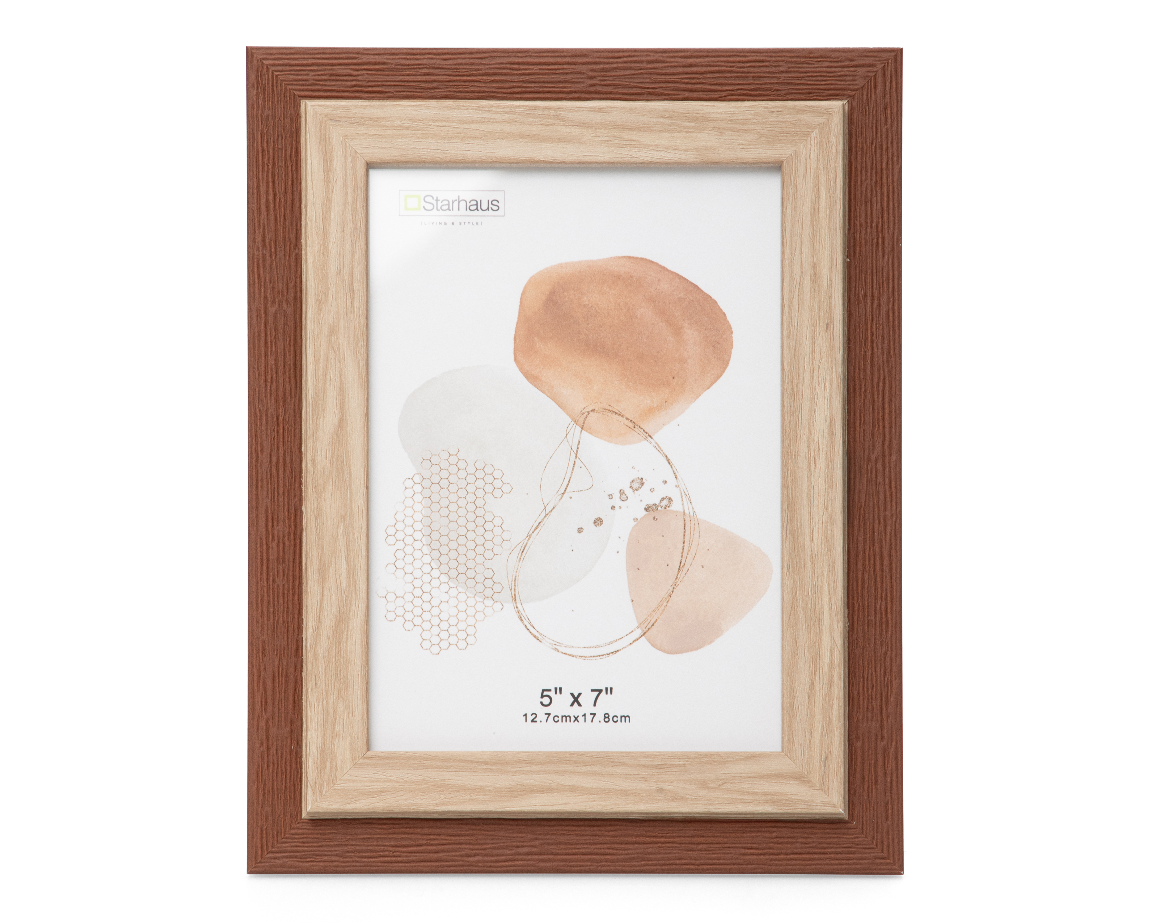 Portarretrato de Poliestireno y Madera Starhaus 5 x 7 Pulgadas