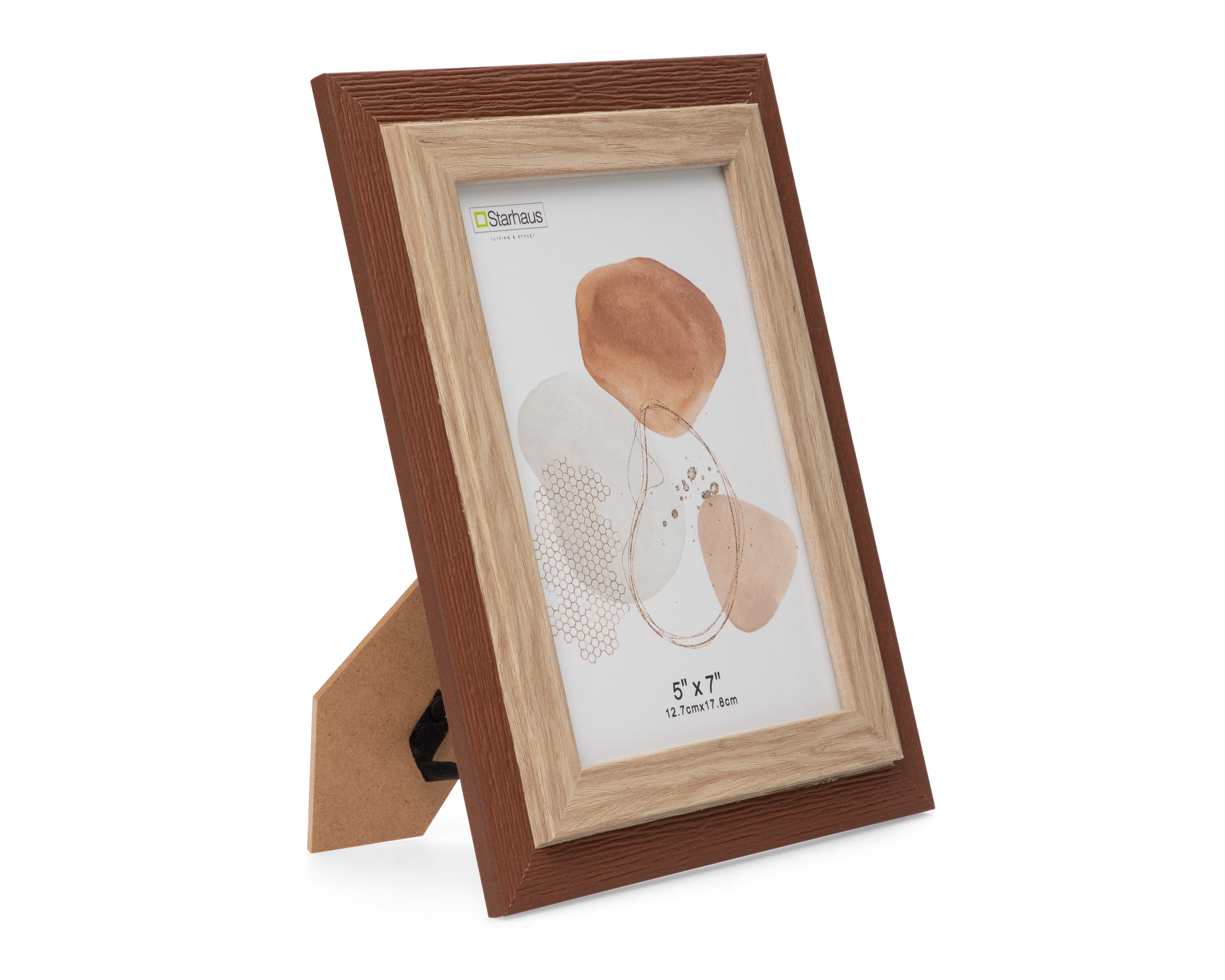 Foto 3 pulgar | Foto 2 | Portarretrato de Poliestireno y Madera Starhaus 5 x 7 Pulgadas