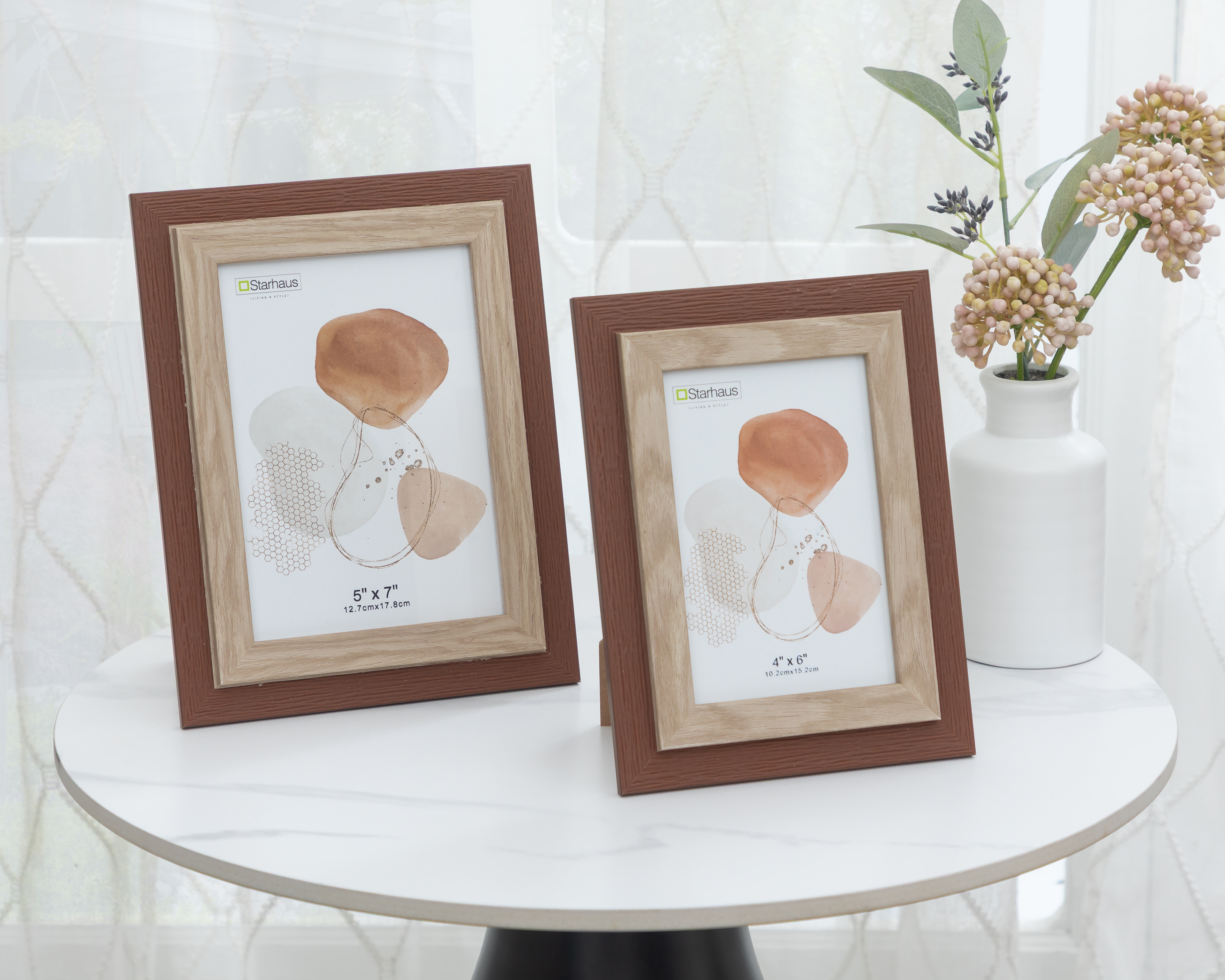 Foto 4 | Foto 4 | Portarretrato de Poliestireno y Madera Starhaus 5 x 7 Pulgadas