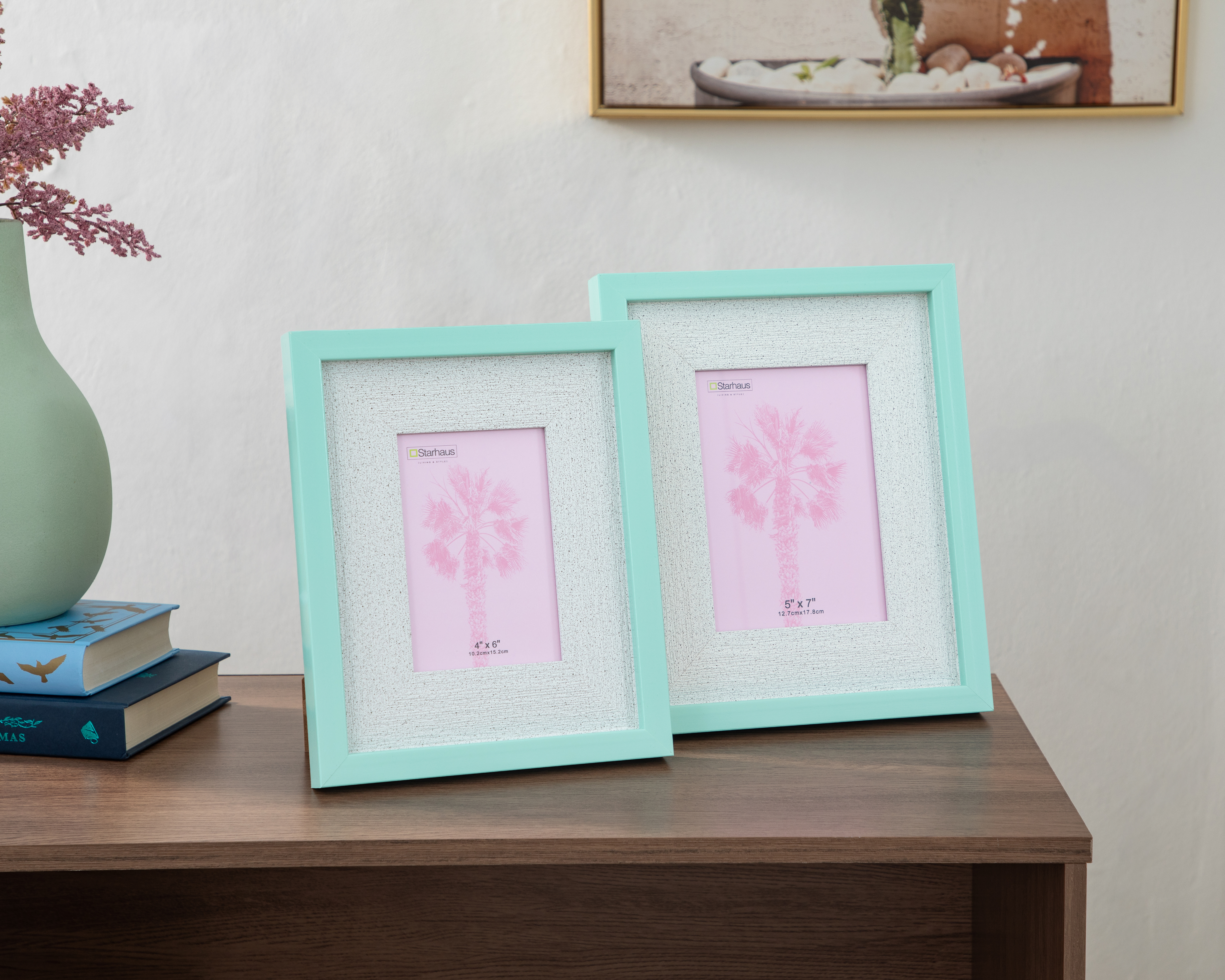 Foto 5 pulgar | Foto 4 | Portarretrato de Poliresina y Madera Starhaus 5 x 7 Pulgadas