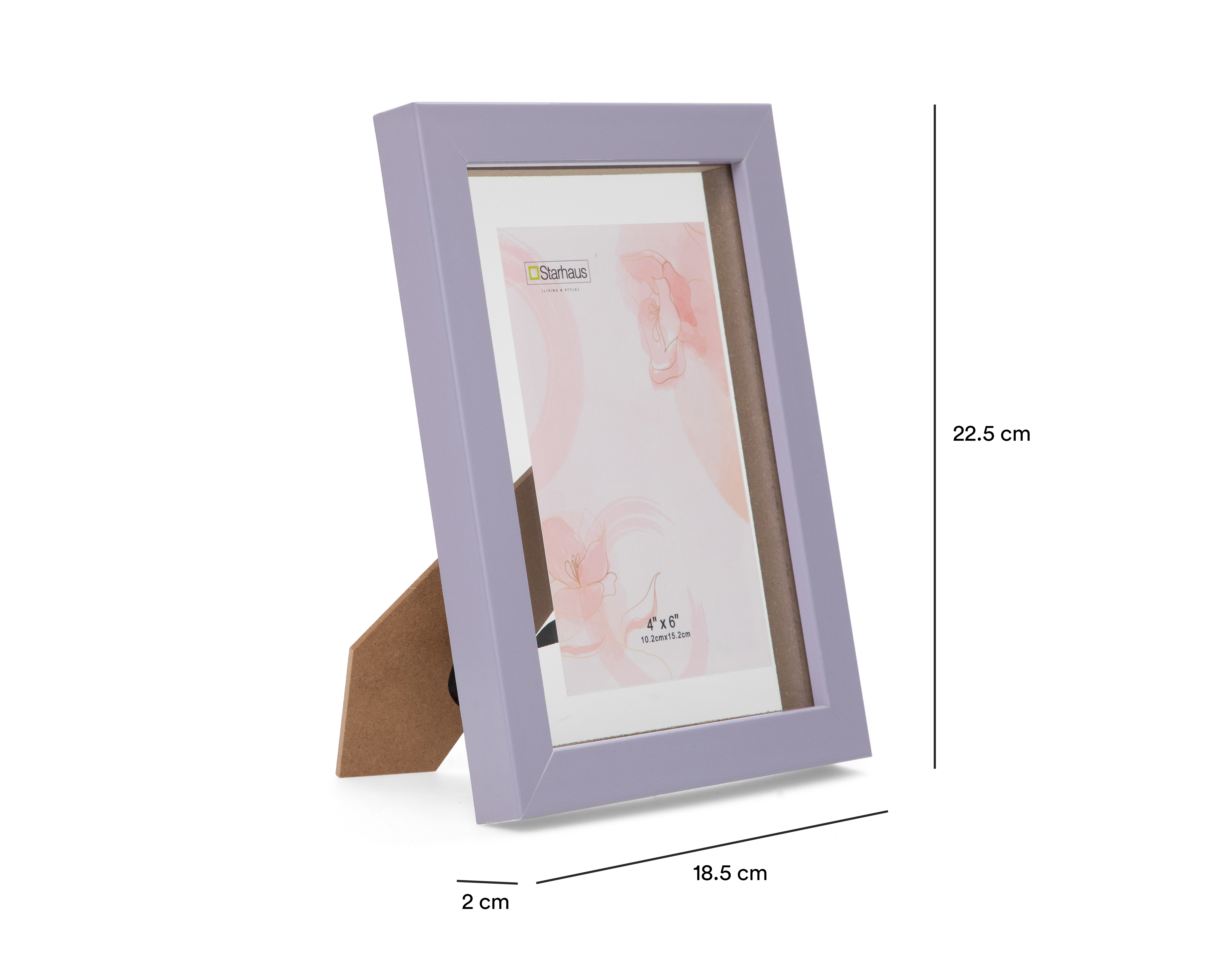 Foto 6 pulgar | Foto 5 | Portarretrato de Madera y Poliestireno Starhaus 4 x 6 Pulgadas