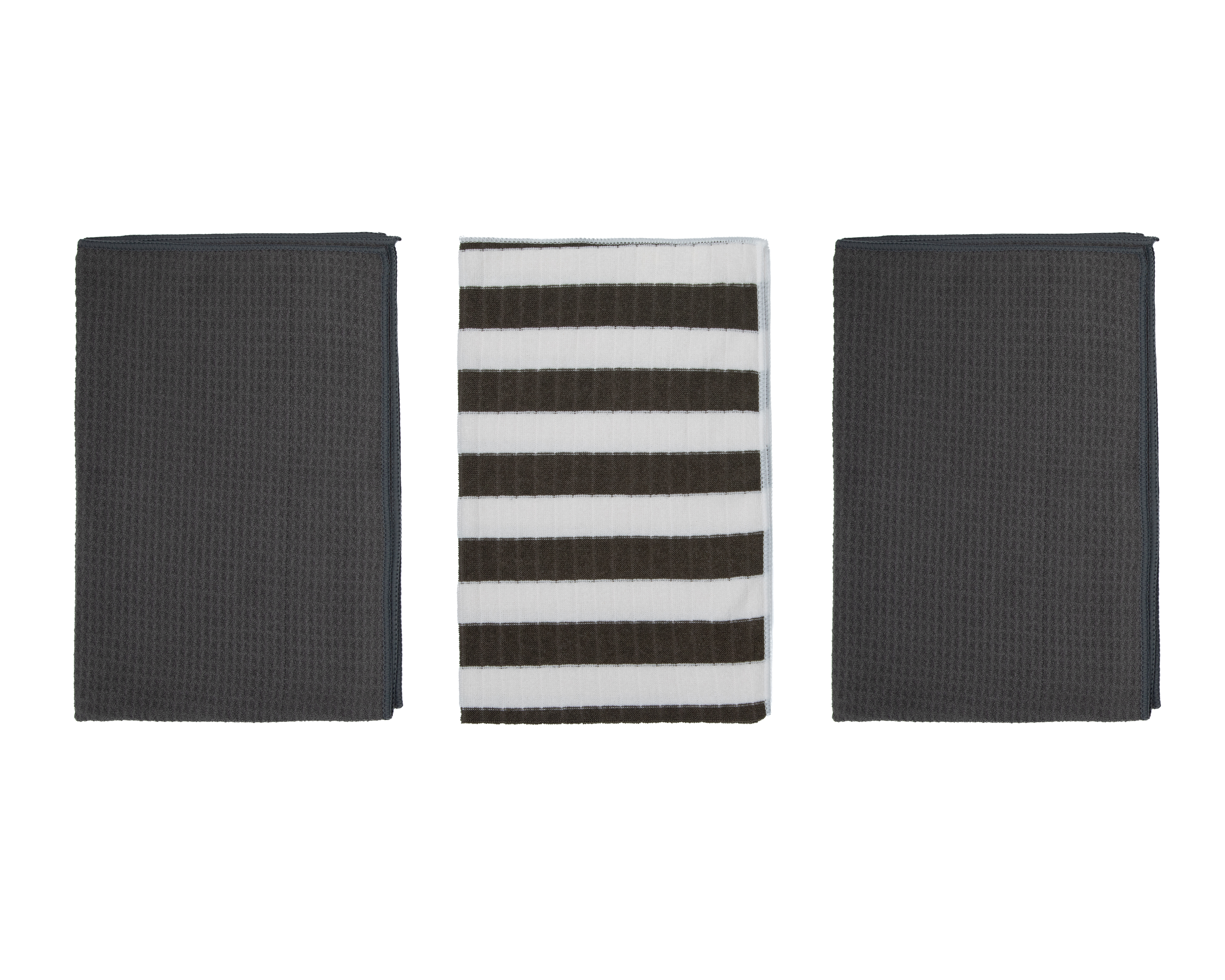 Toalla de Cocina Starhaus Iron de Poliéster 3 Piezas