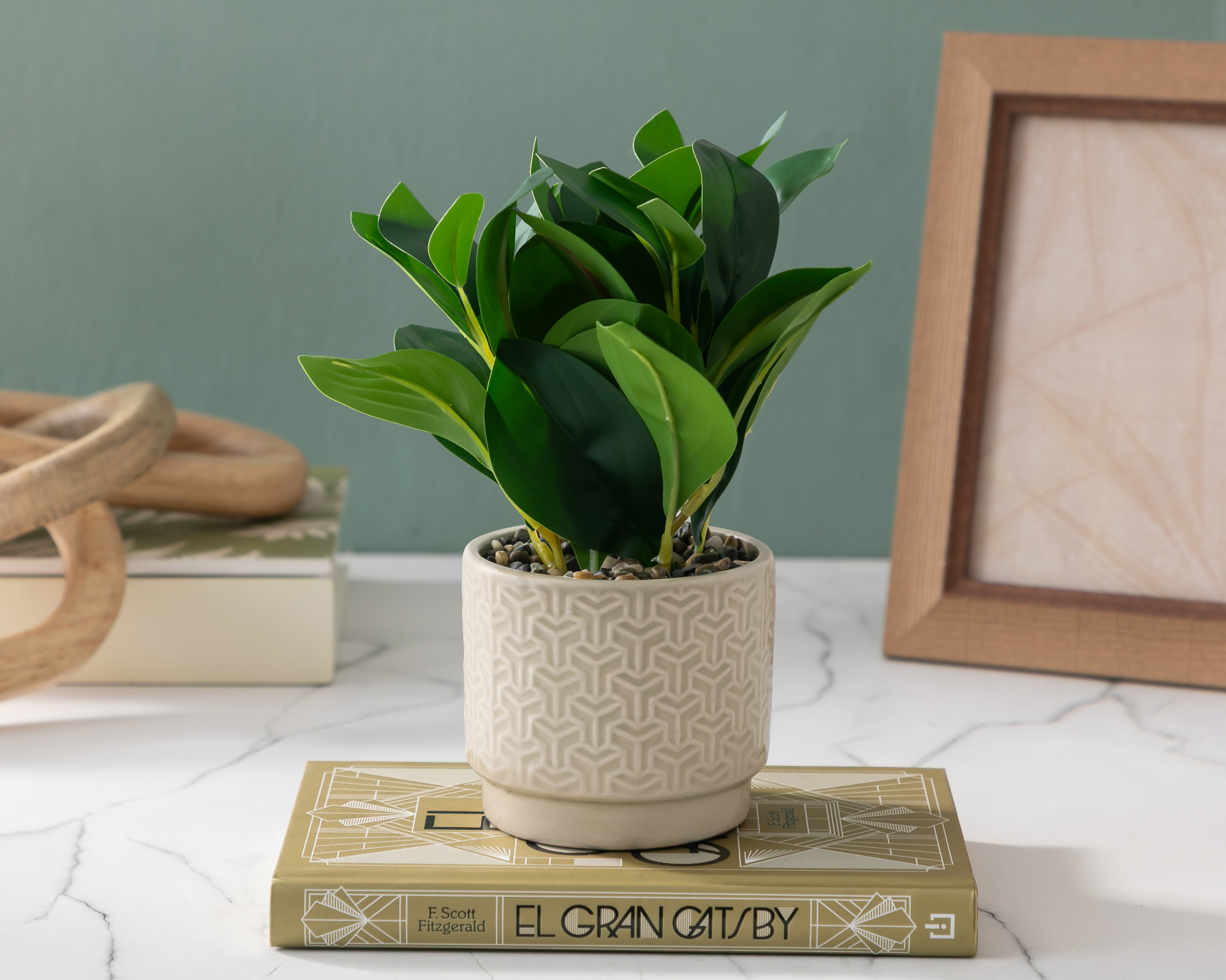 Foto 4 | Foto 4 | Ficus Artificial con Maceta Starhaus 21 cm