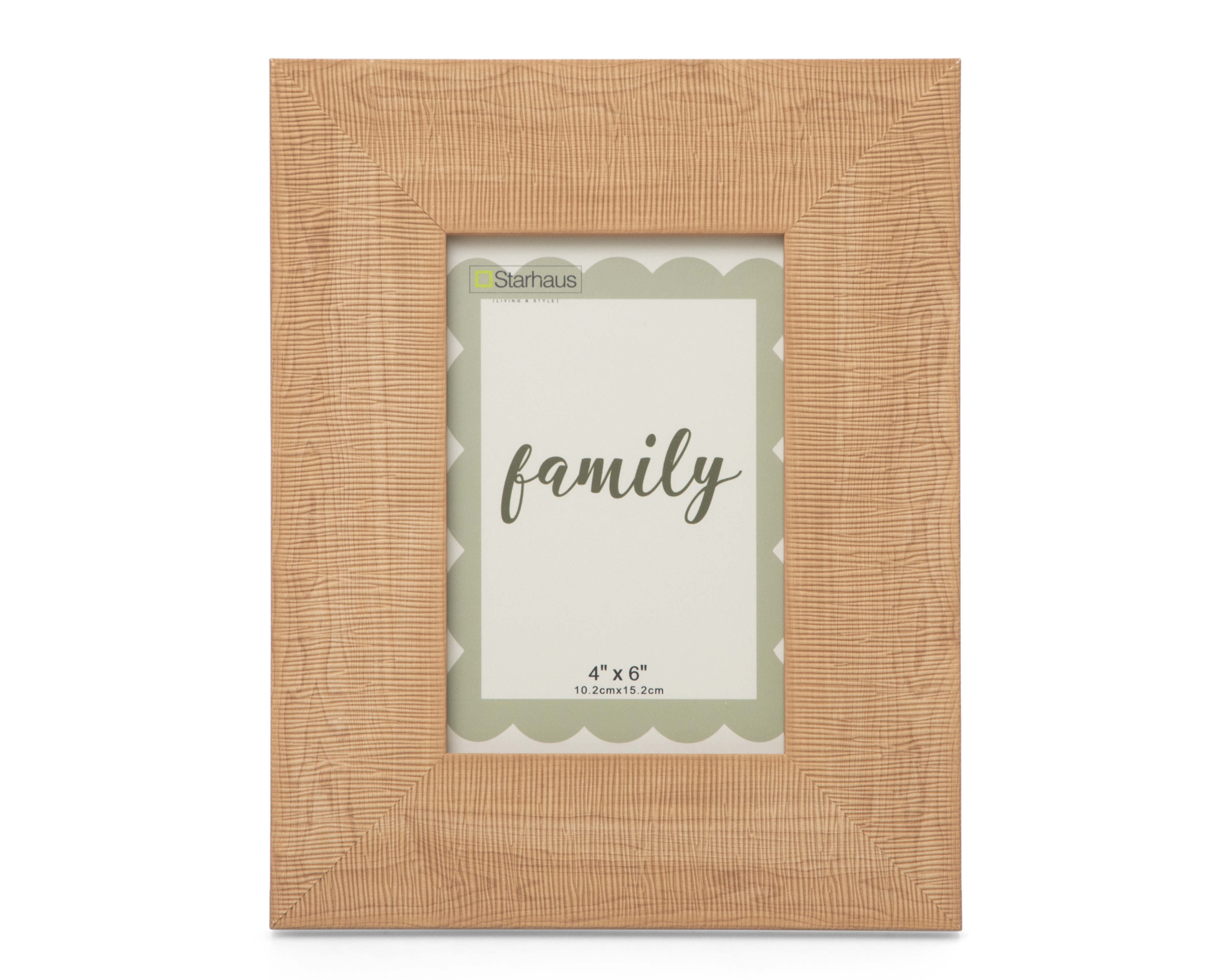 Portarretrato de Madera y Poliestireno Starhaus 4 x 6 Pulgadas