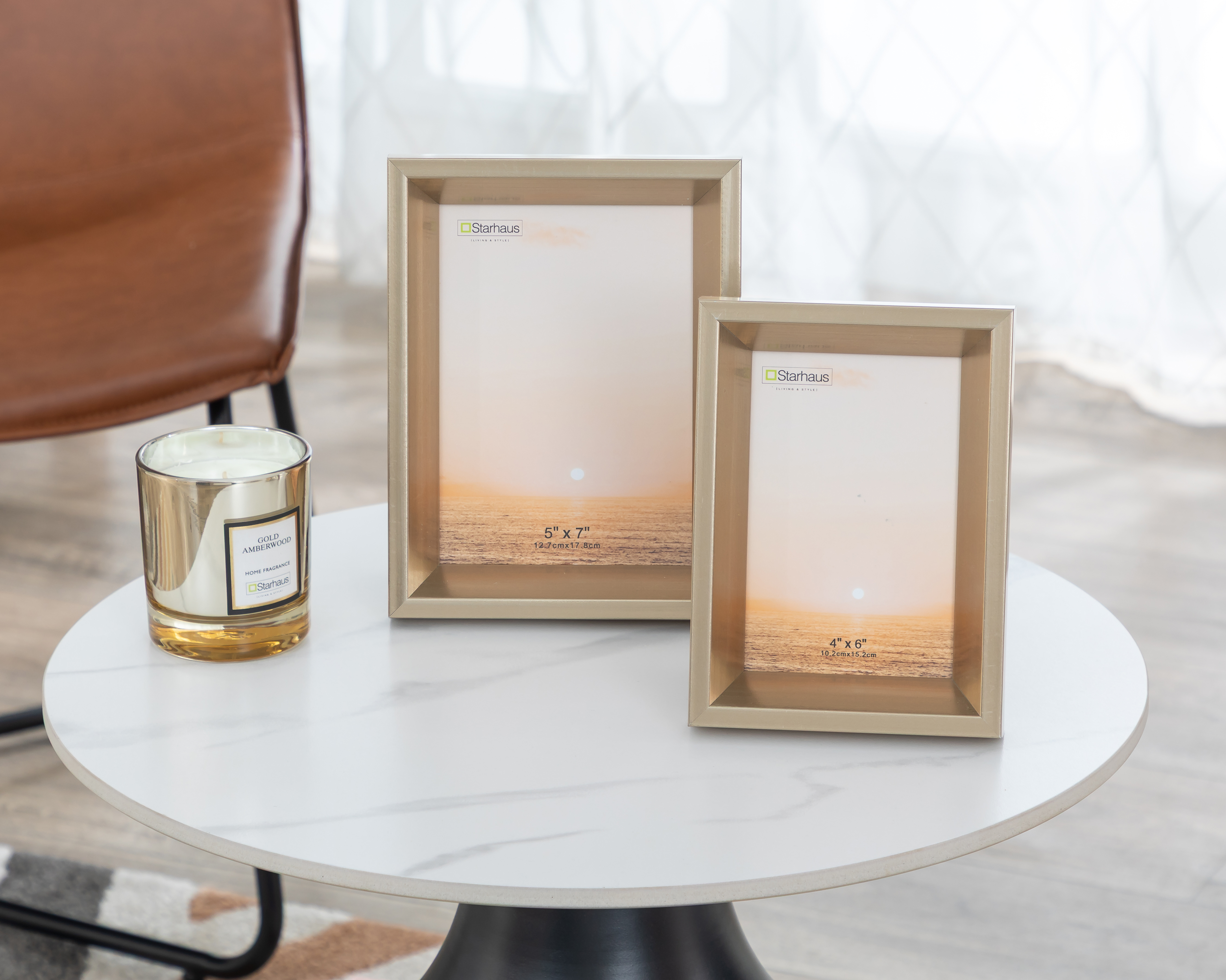 Foto 4 | Foto 4 | Portarretrato de Poliestireno y Madera Starhaus 5 x 7 Pulgadas