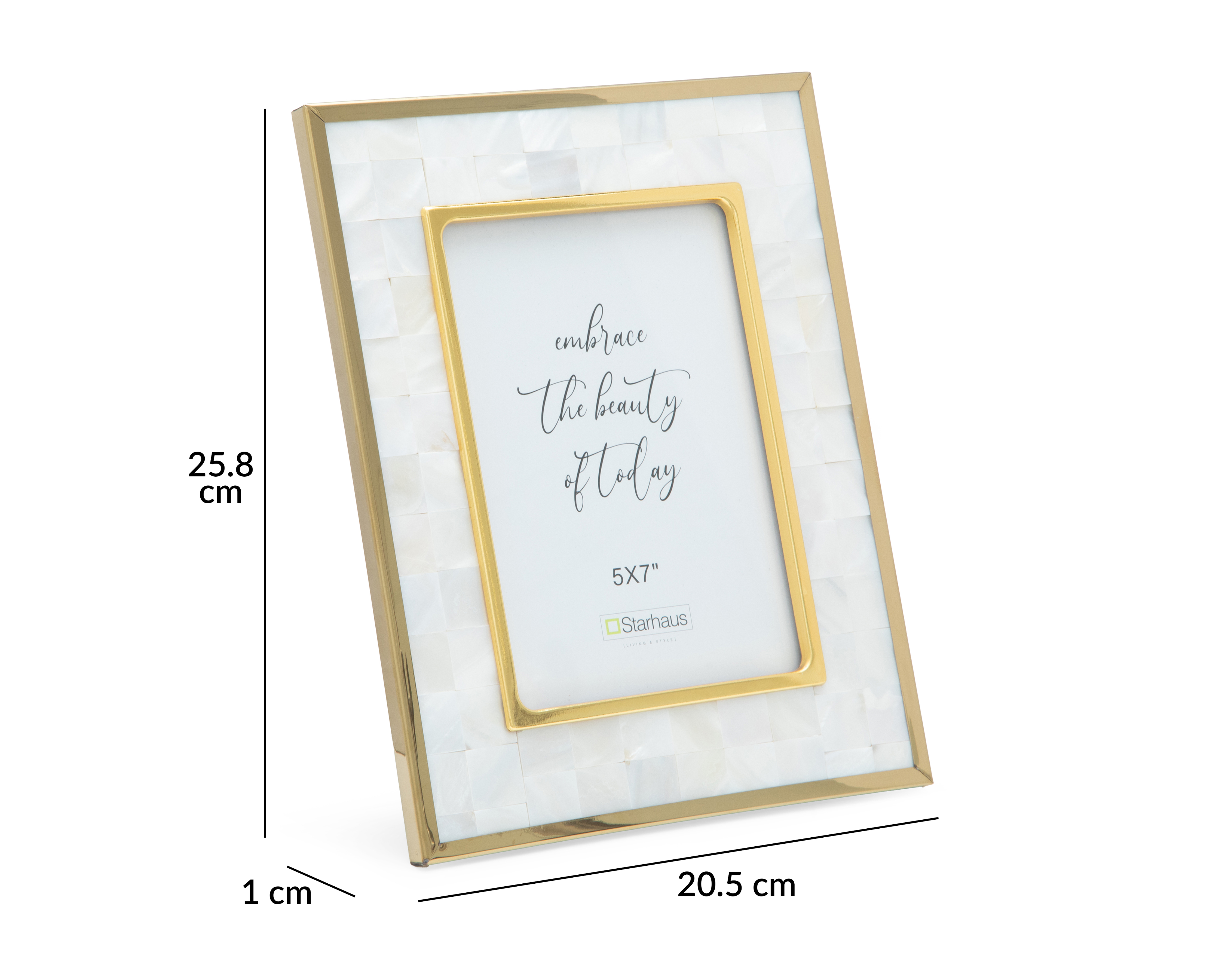 Foto 6 pulgar | Foto 5 | Portarretrato de Vidrio Starhaus 5 x 7 Pulgadas