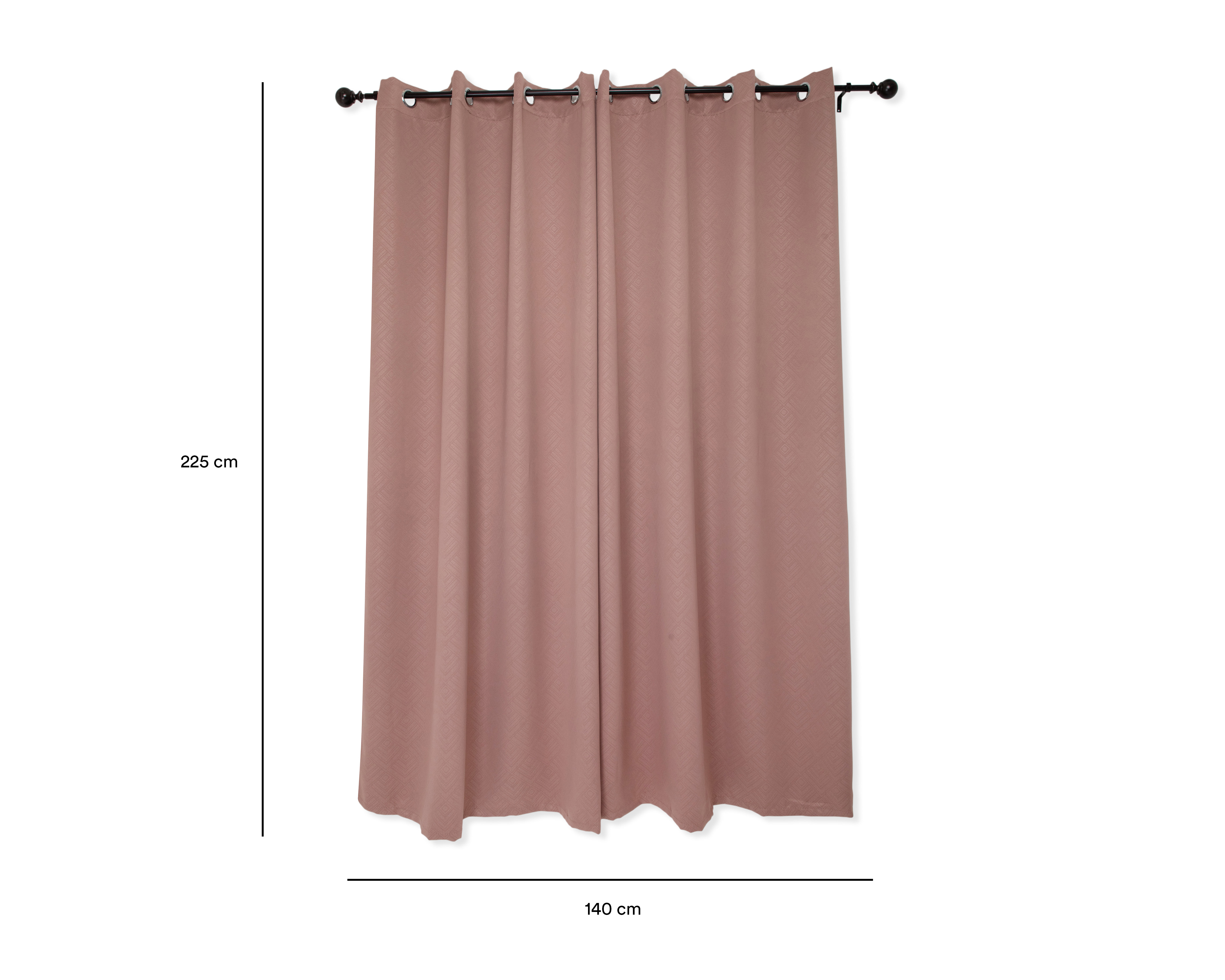 Foto 5 | Foto 5 | Cortina Lucien 140 x 225 cm Café