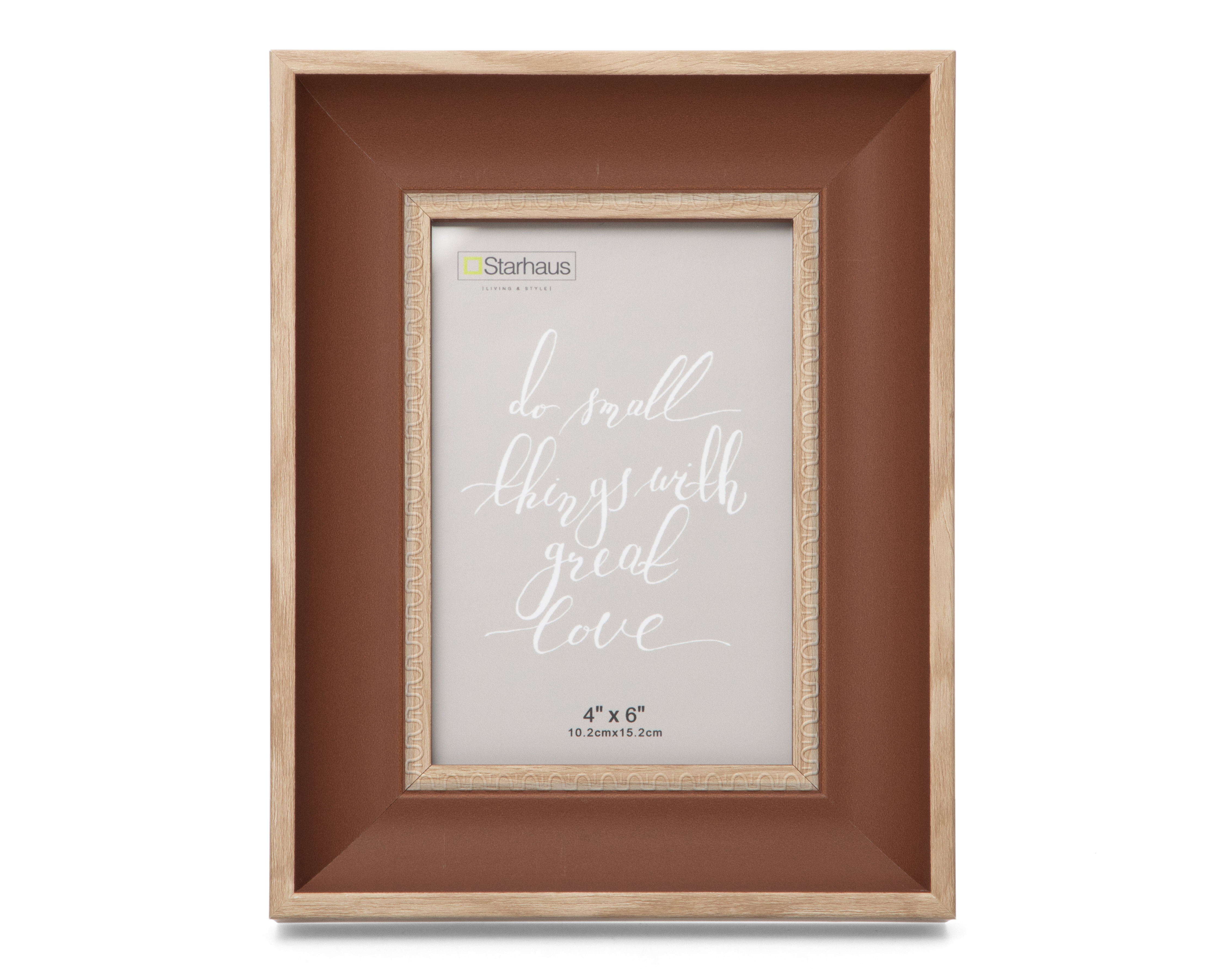 Foto 1 | Foto 1 | Portarretrato de Poliestireno y Madera Starhaus 4 x 6 Pulgadas