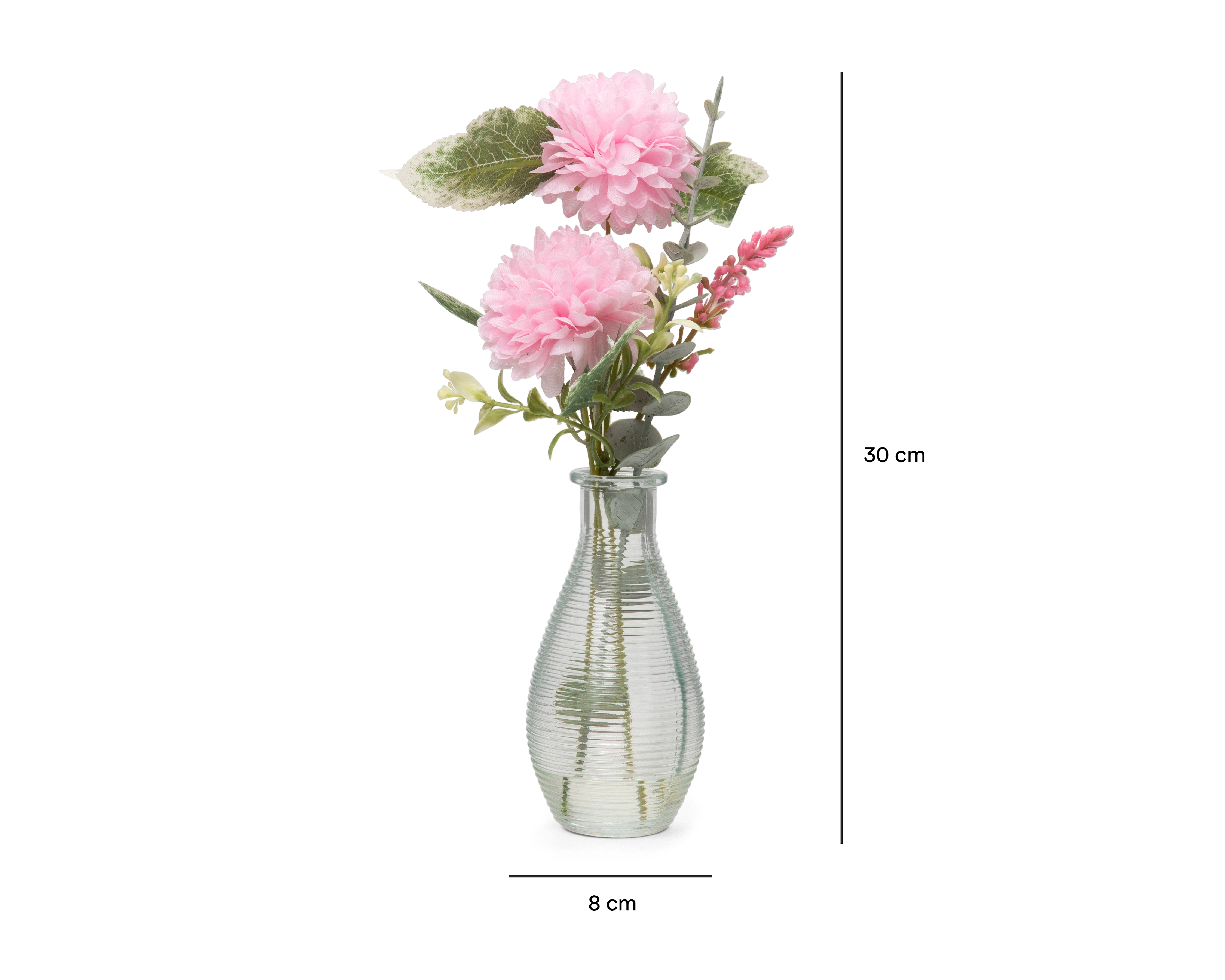 Foto 5 | Foto 5 | Crisantemo Artificial con Florero Starhaus 30 cm