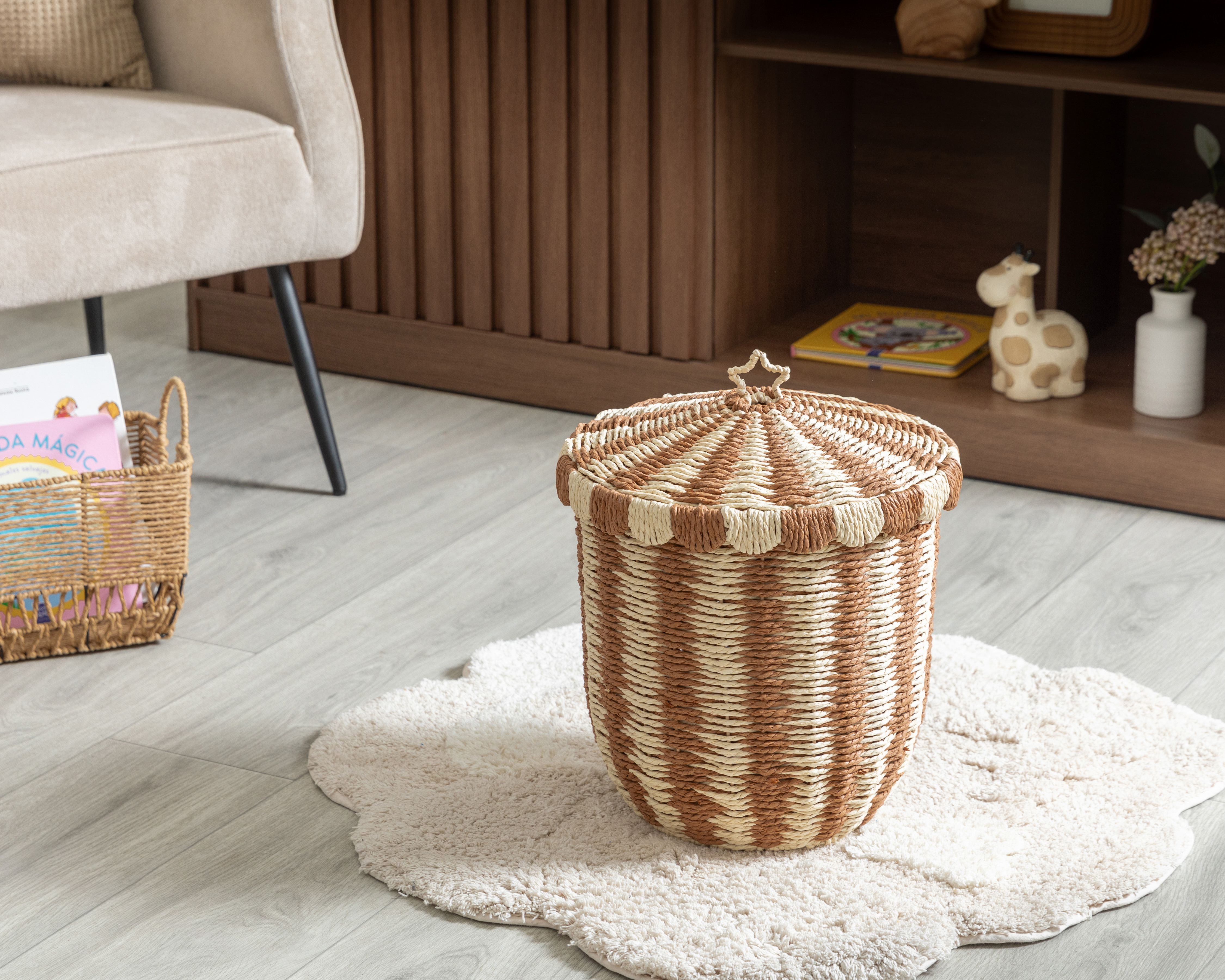 Foto 6 pulgar | Foto 5 | Canasta de Jacinto de Agua Starhaus Circa con Tapadera