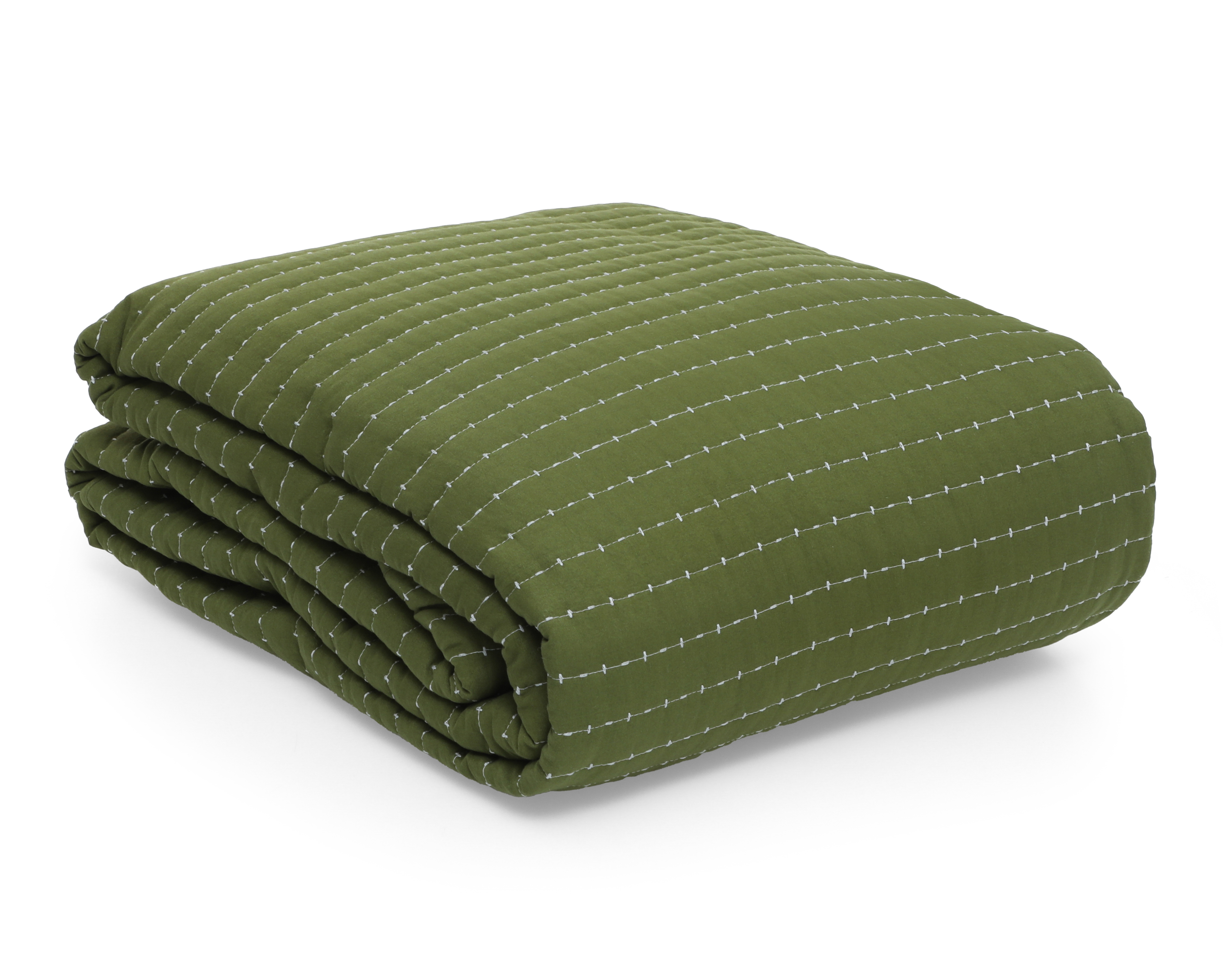 Foto 2 | Foto 2 | Colcha King Size con Fundas para Almohada Starhaus Hilary Verde 3 Piezas