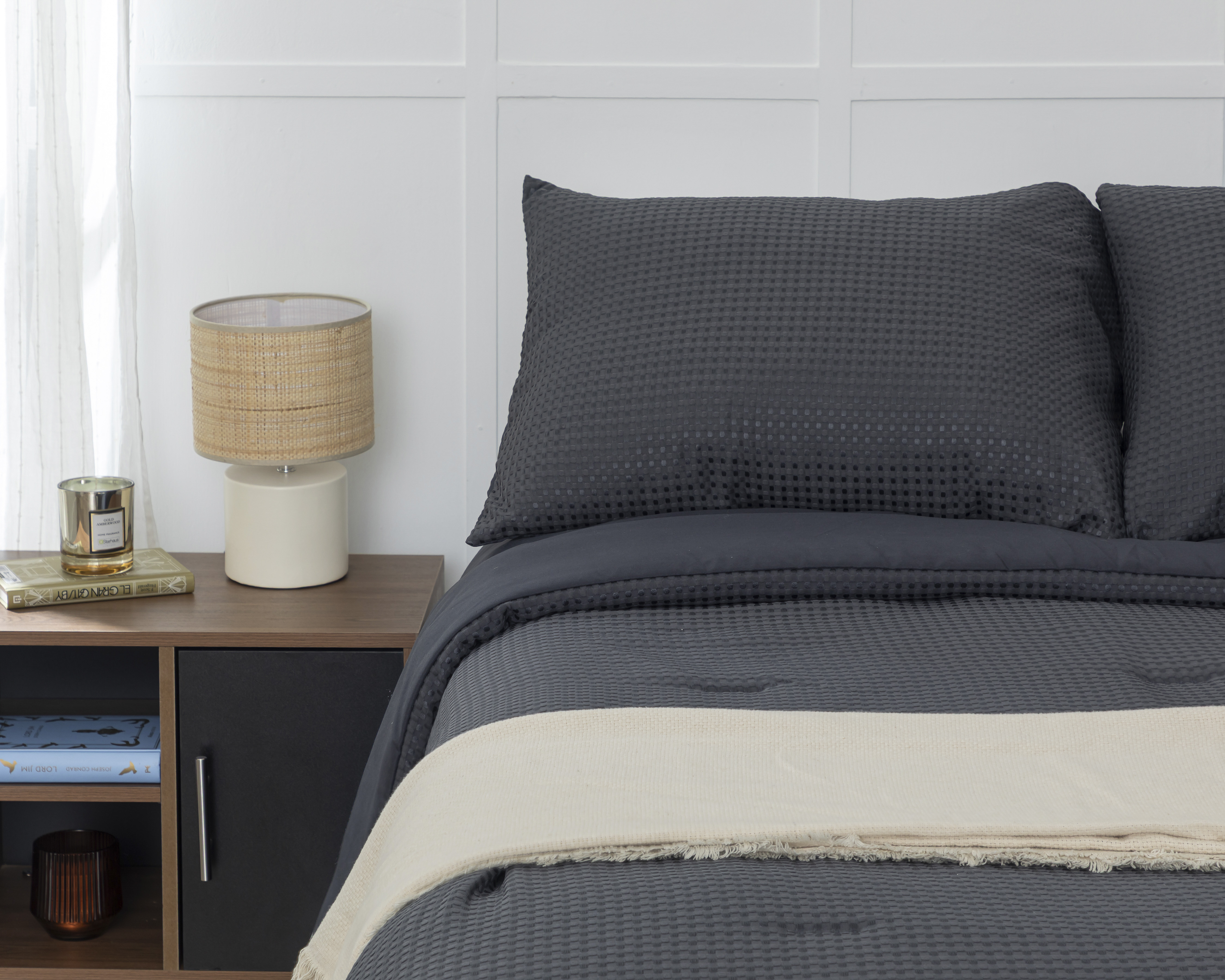 Foto 2 pulgar | Foto 1 | Edredón King Size Starhaus Pavel Gris 3 Piezas