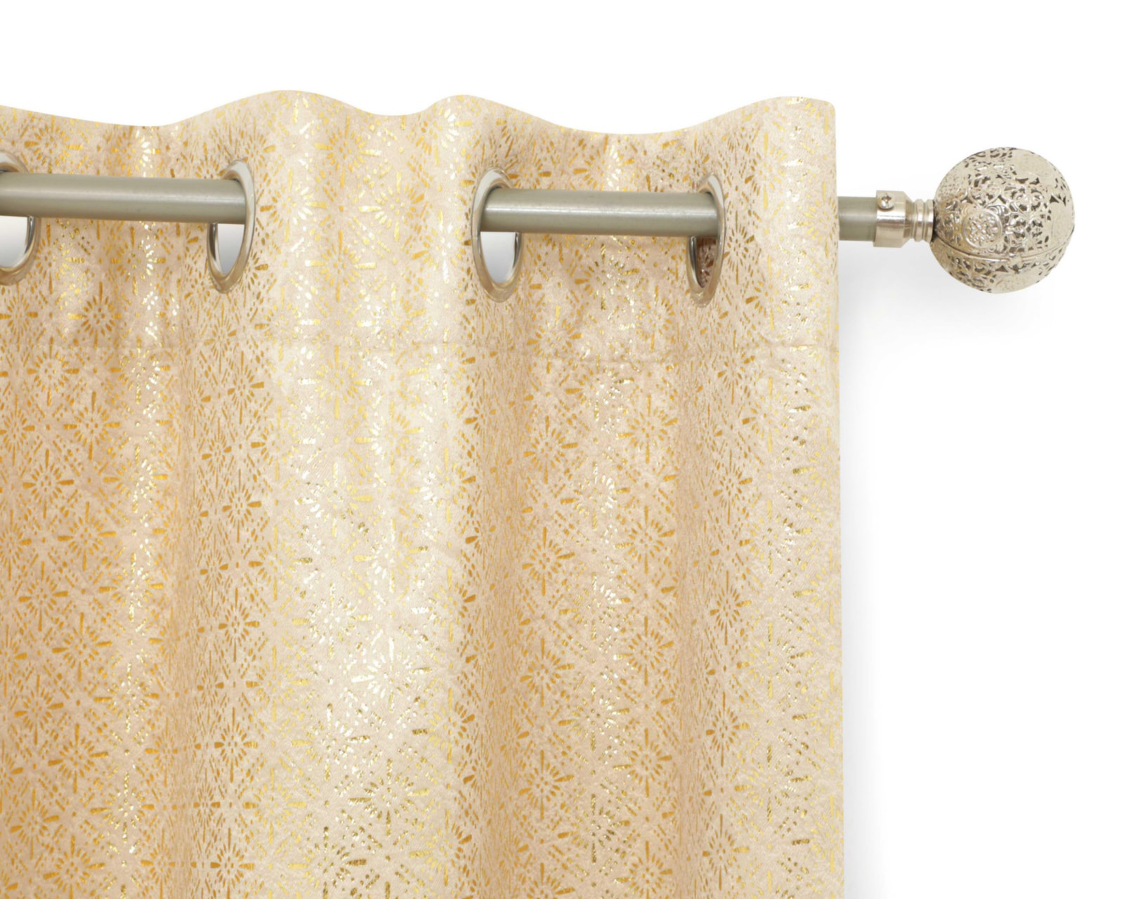 Foto 4 pulgar | Foto 3 | Cortina Blackout Alma 140 x 225 cm Dorado