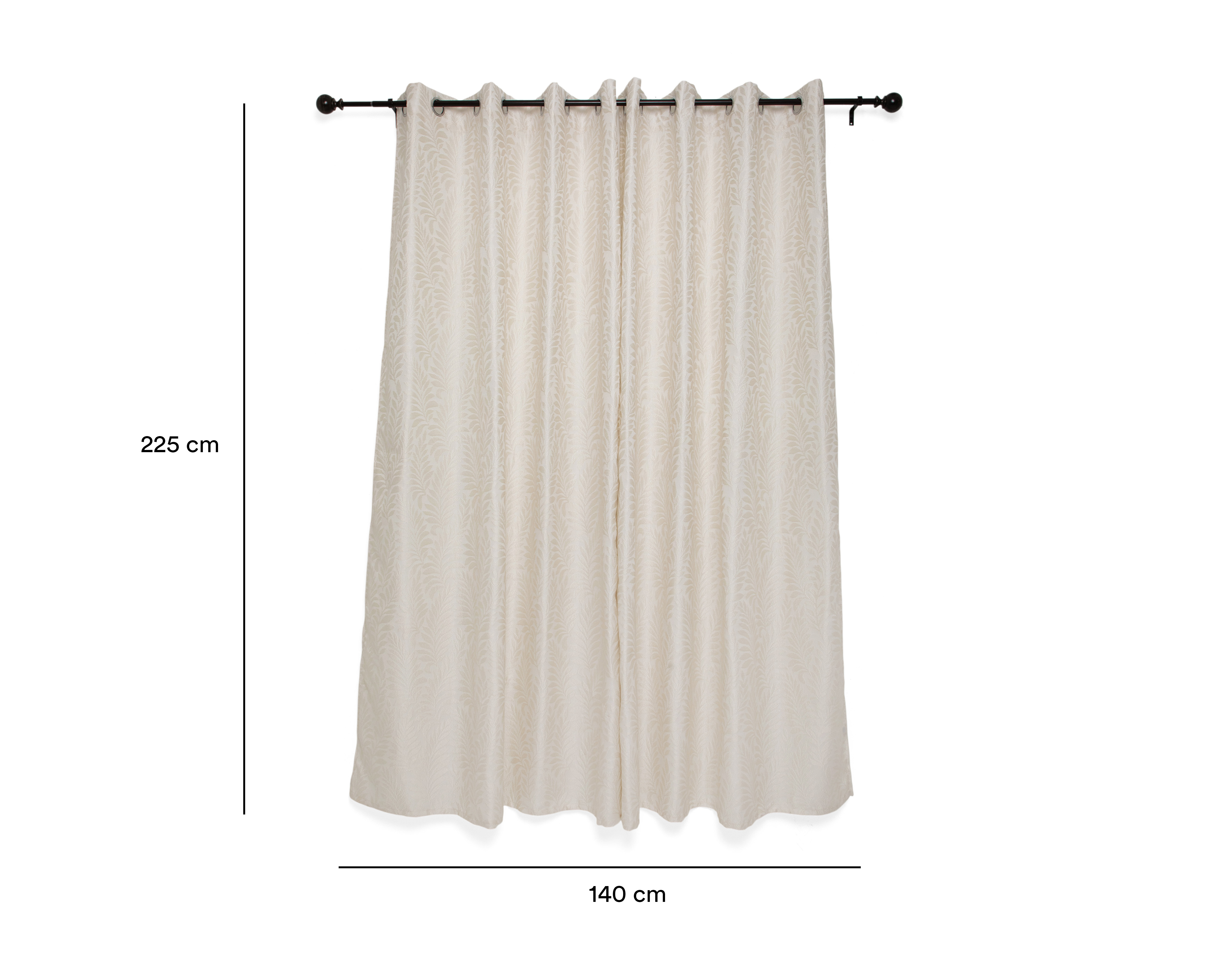 Foto 6 pulgar | Foto 5 | Cortina Alessia 140 x 225 cm Beige