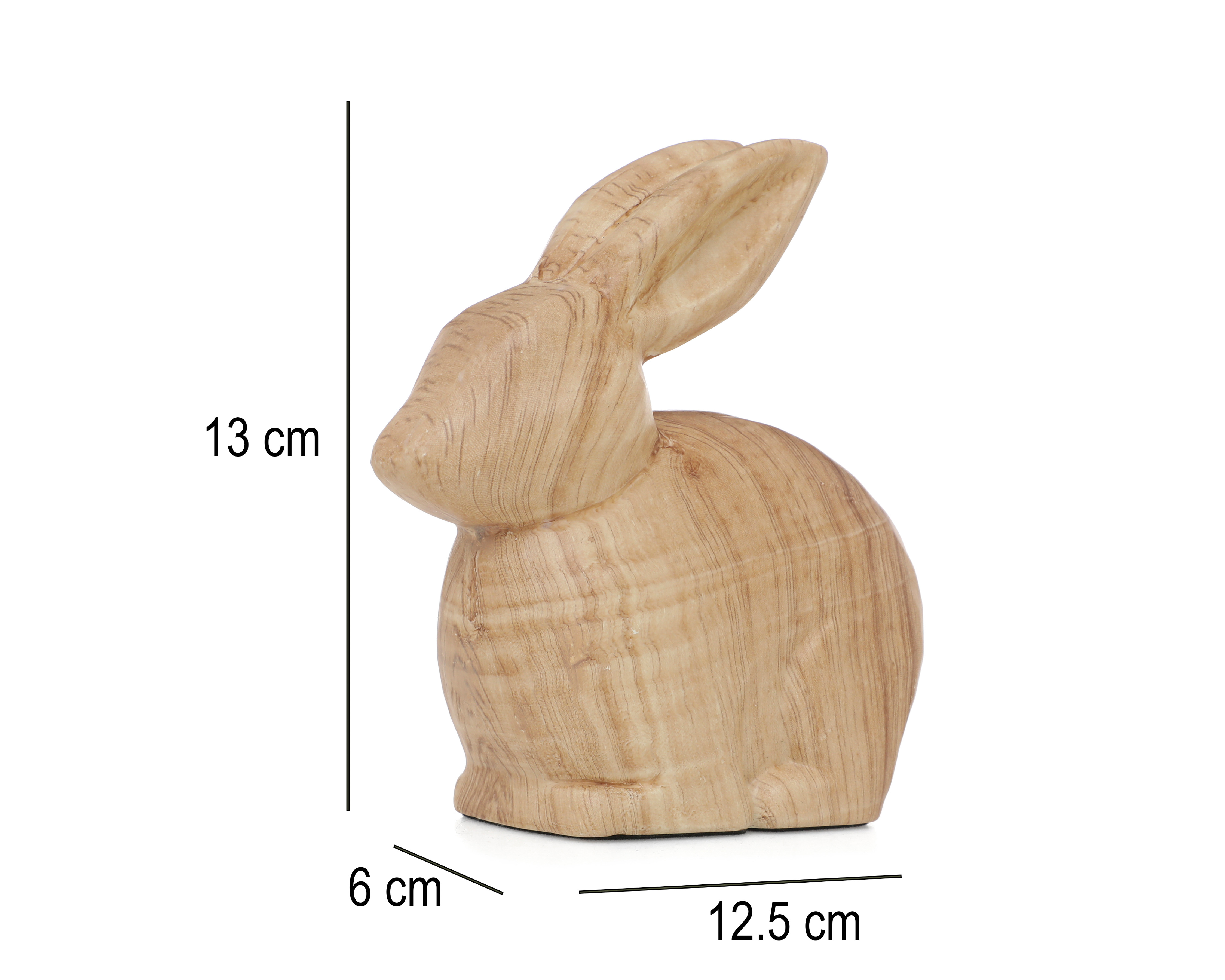 Foto 6 | Foto 6 | Escultura de Conejo de Pascua Naro de Madera