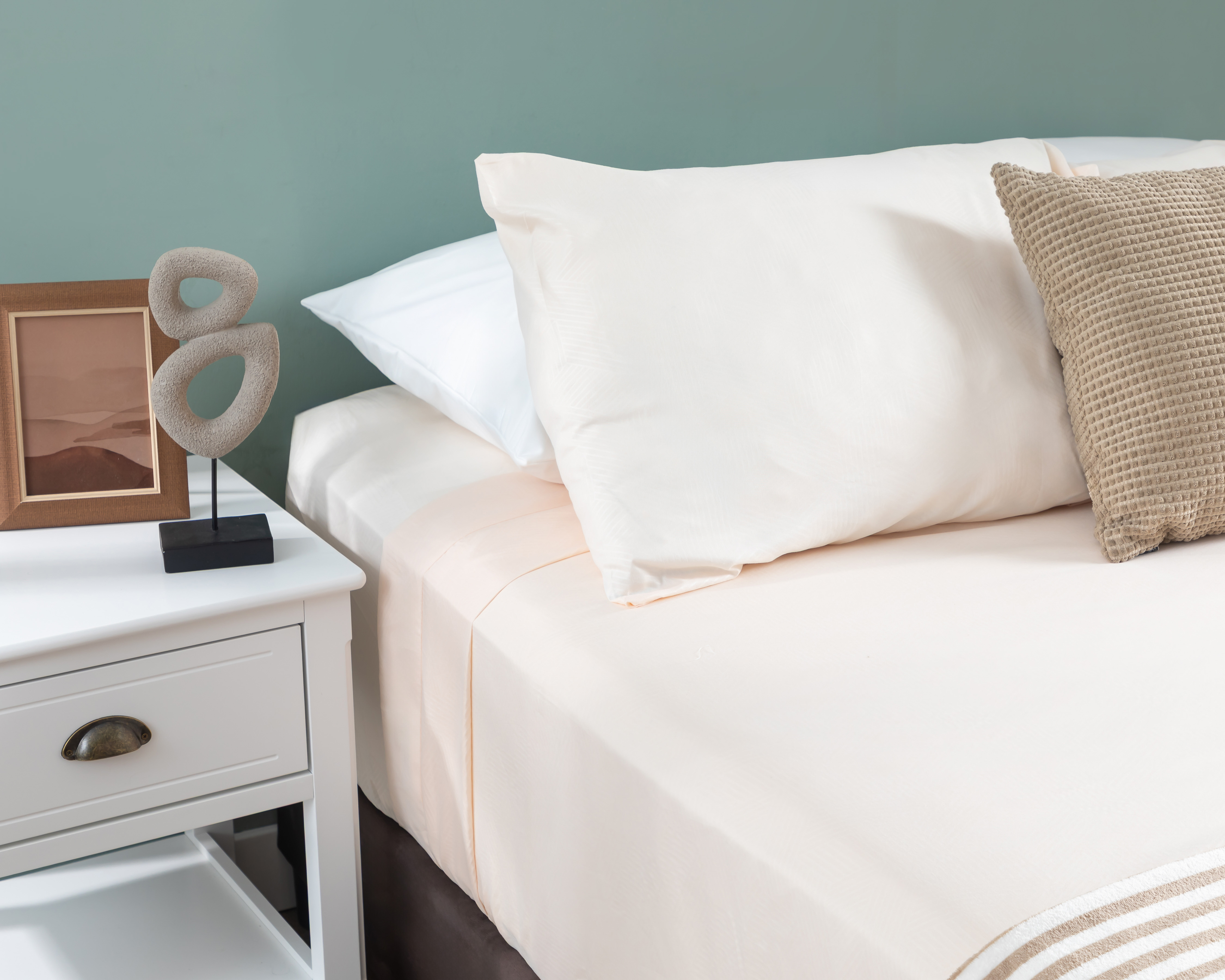 Sábana Matrimonial con Fundas para Almohada Starhaus Santi Beige 3 Piezas