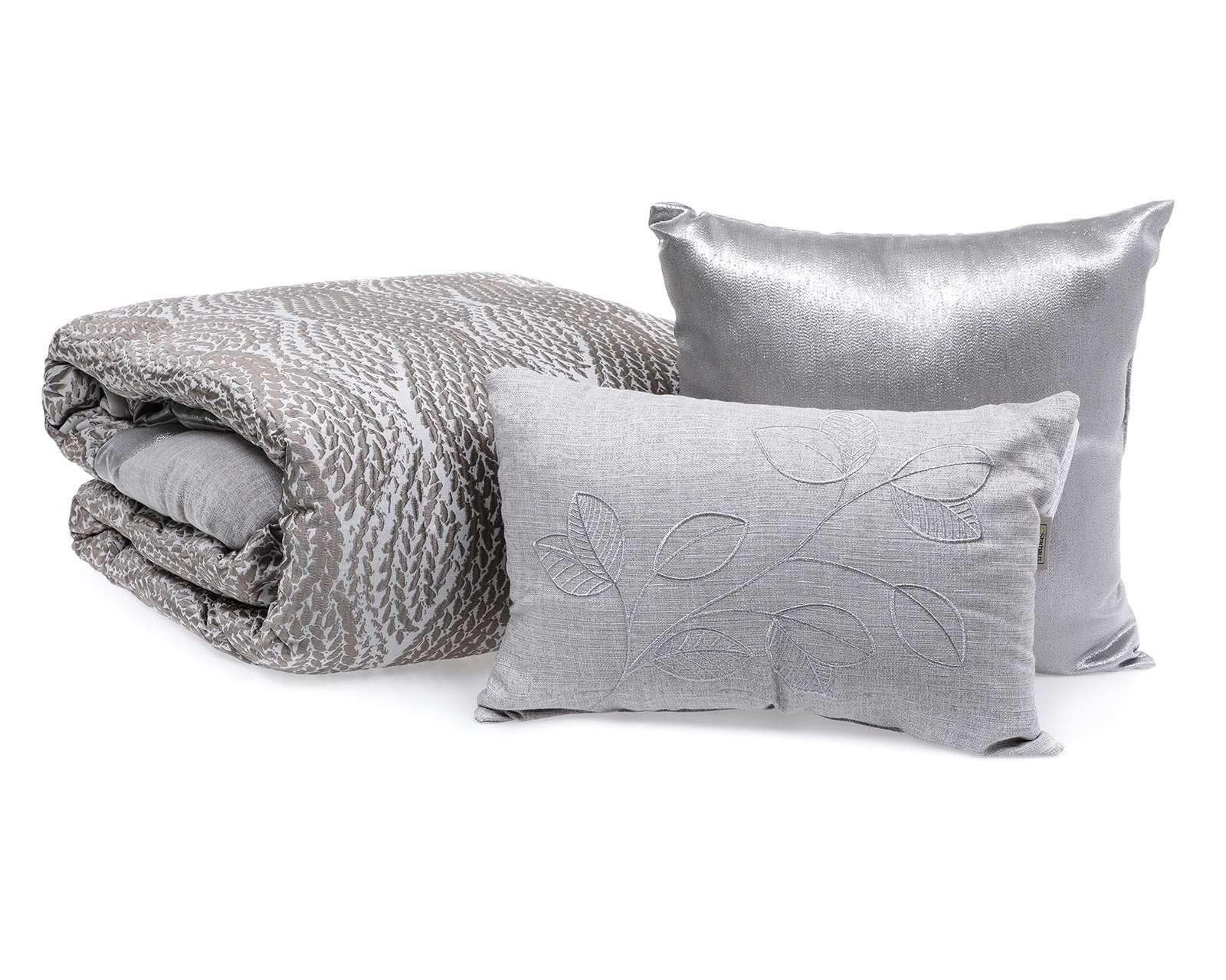 Foto 3 pulgar | Foto 2 | Edredón Starhaus King Size Aurora Gris 5 Piezas