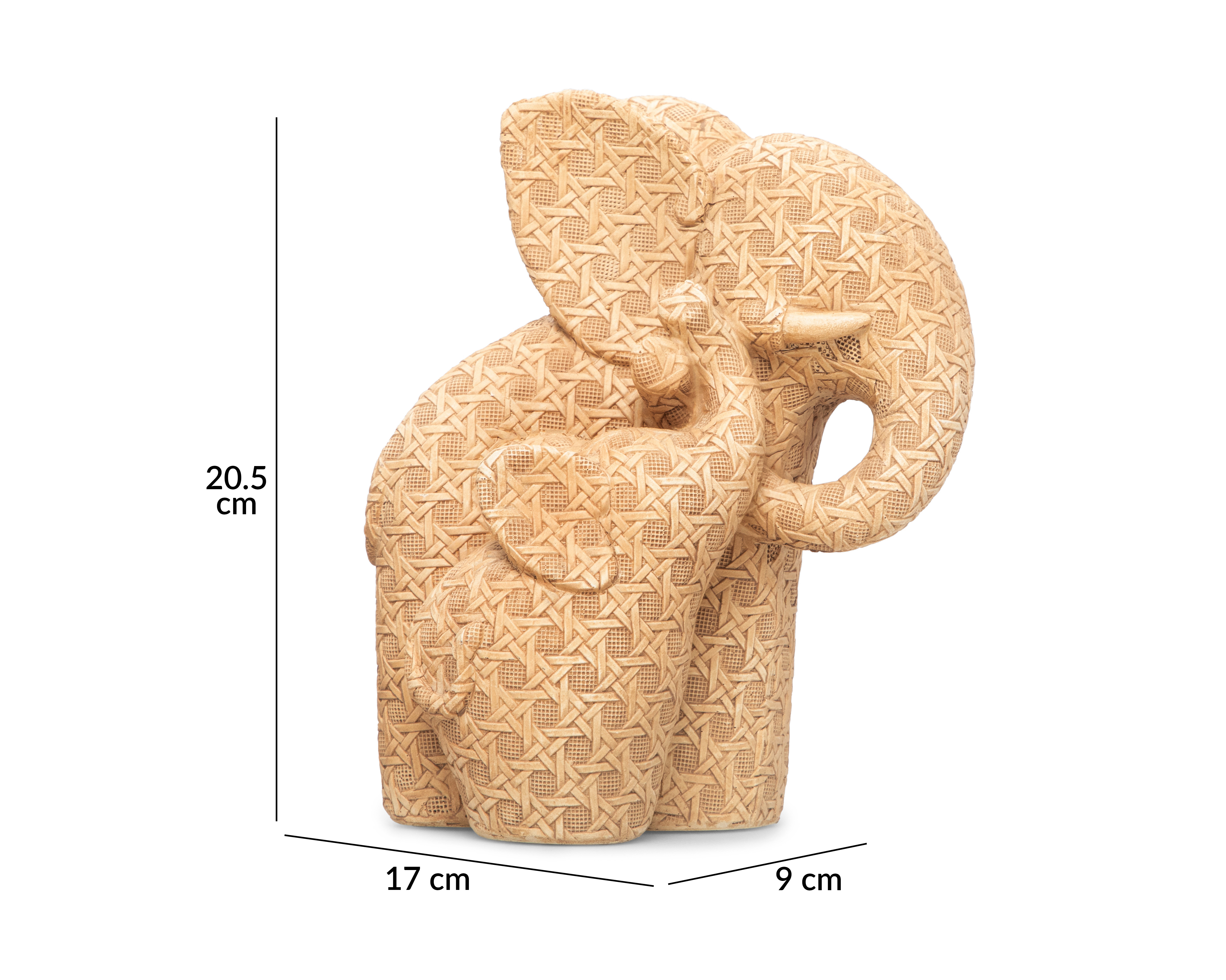 Foto 7 pulgar | Foto 6 | Escultura de Elefantes Lettys de Poliresina