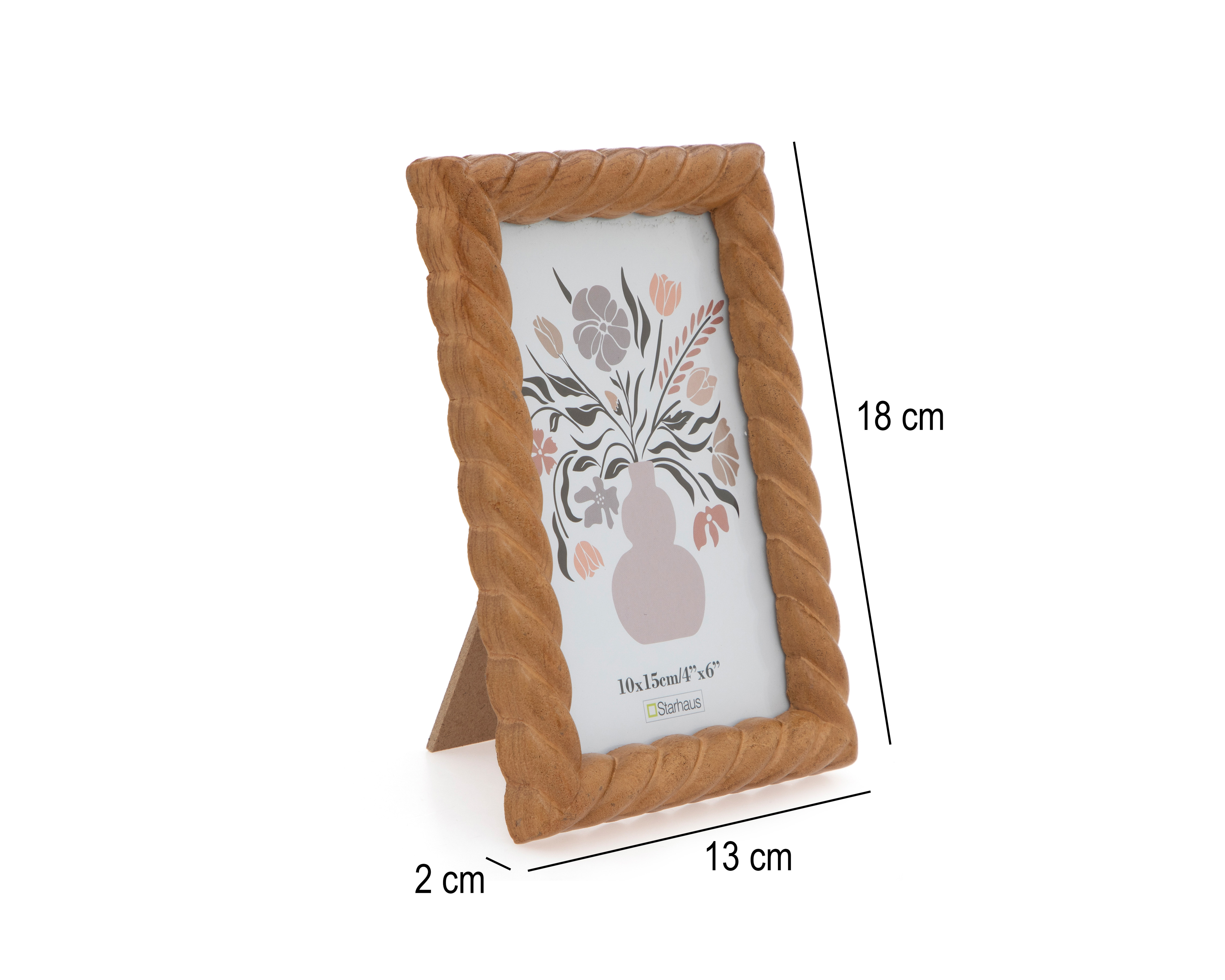 Foto 6 pulgar | Foto 5 | Portarretrato de Madera Starhaus 4 x 6 Pulgadas
