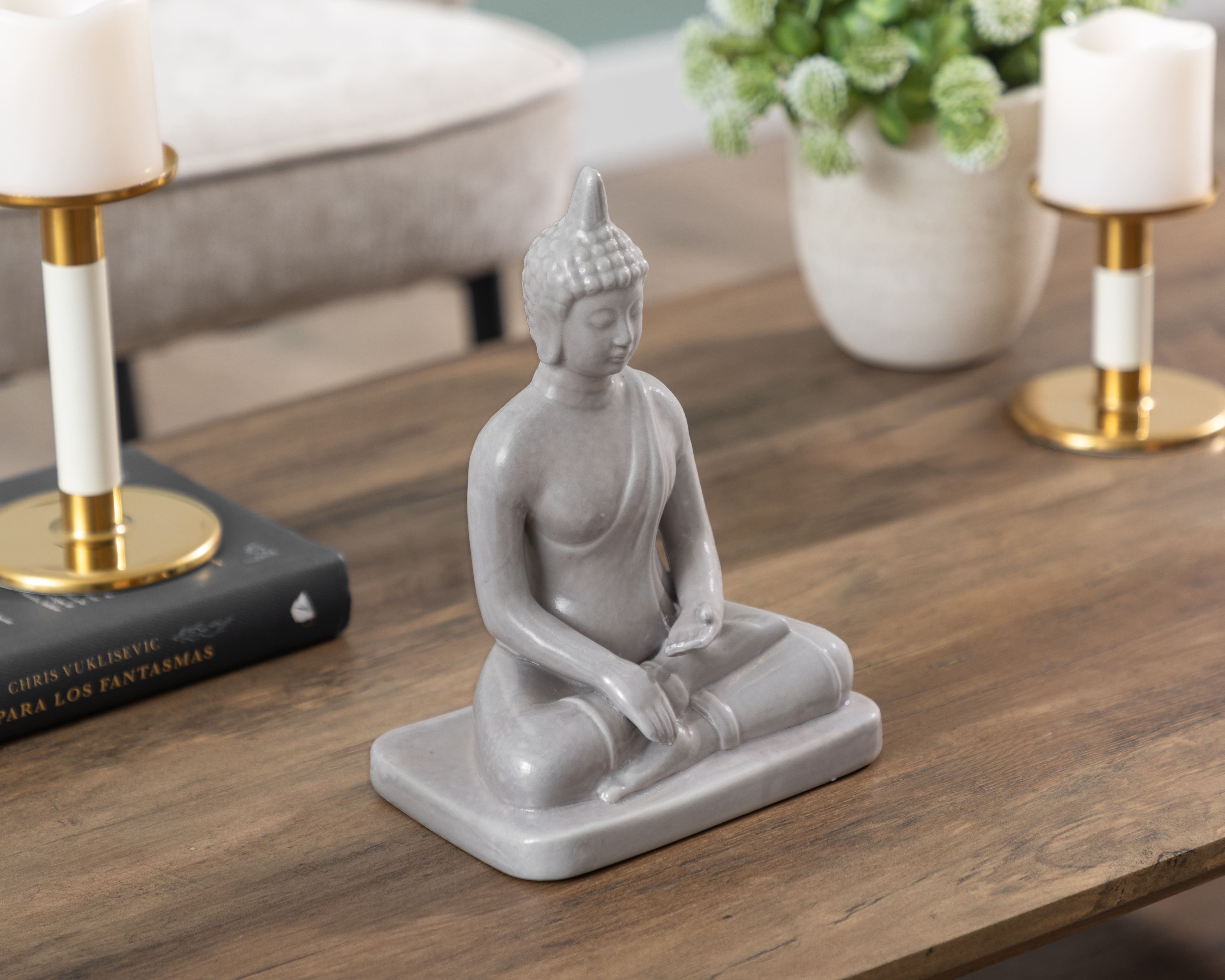 Foto 5 | Foto 5 | Escultura de Buda Elemento de Cerámica