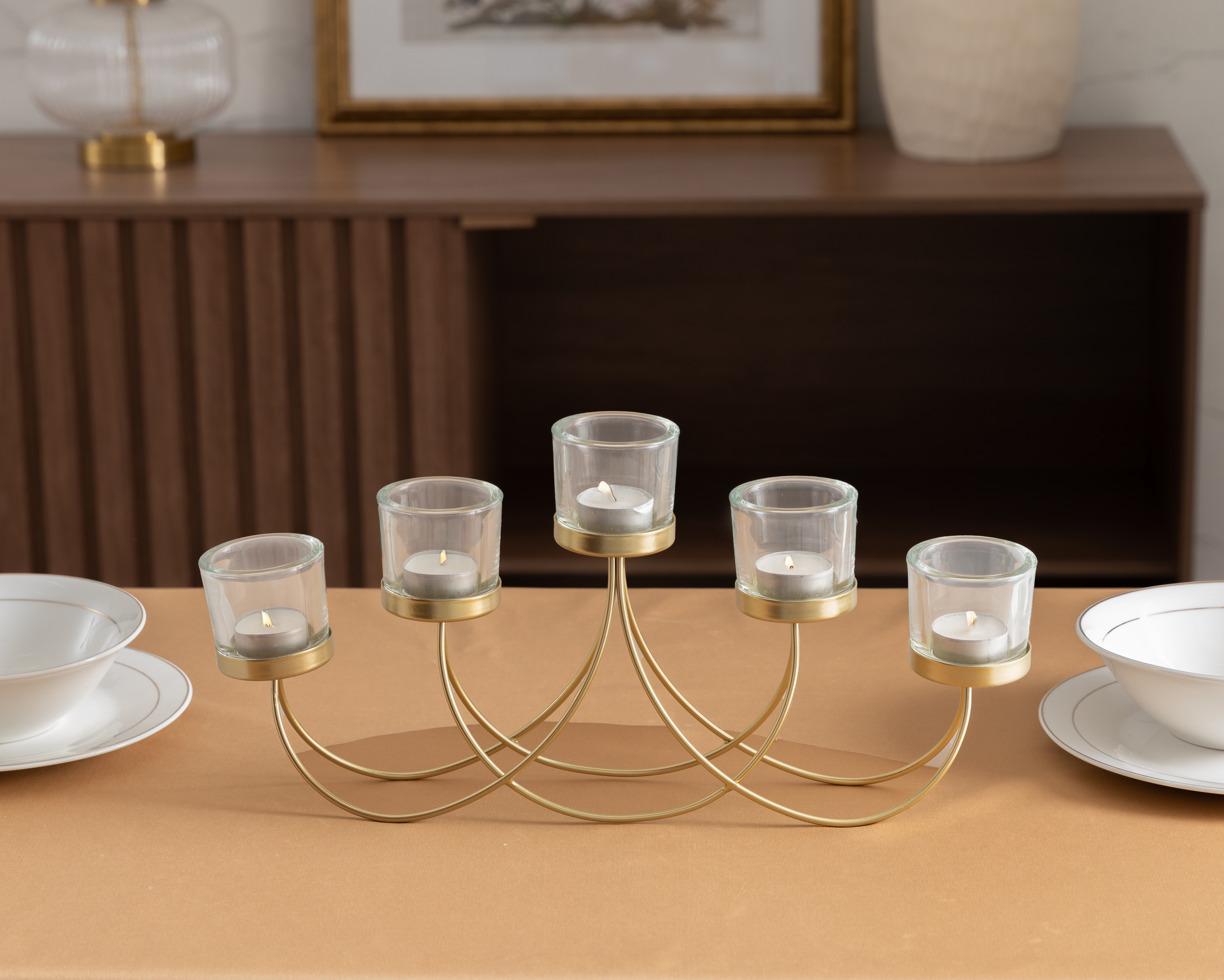 Foto 6 pulgar | Foto 5 | Candelabro Haze de Metal