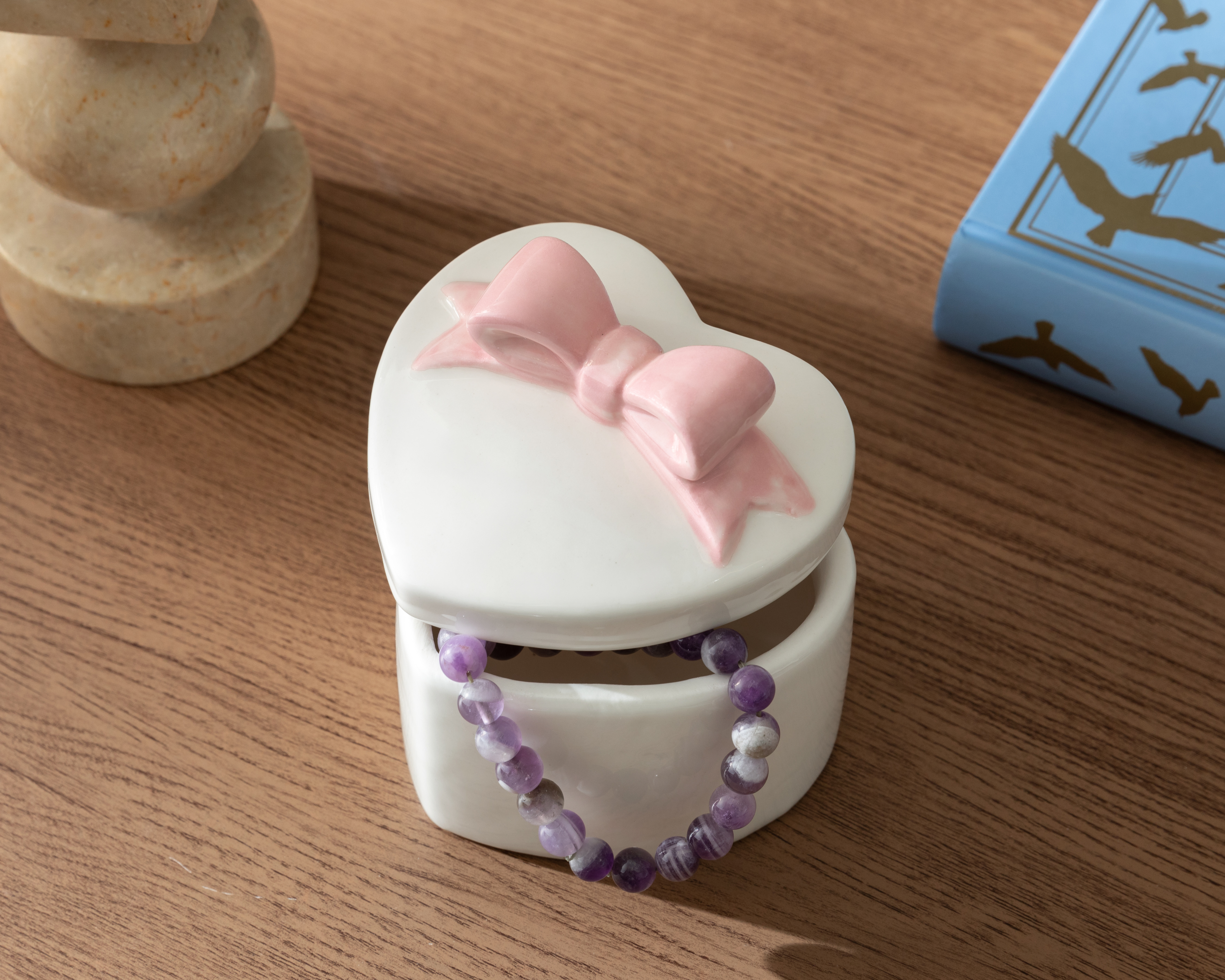 Foto 6 pulgar | Foto 5 | Joyero de Cerámica Starhaus Blanco