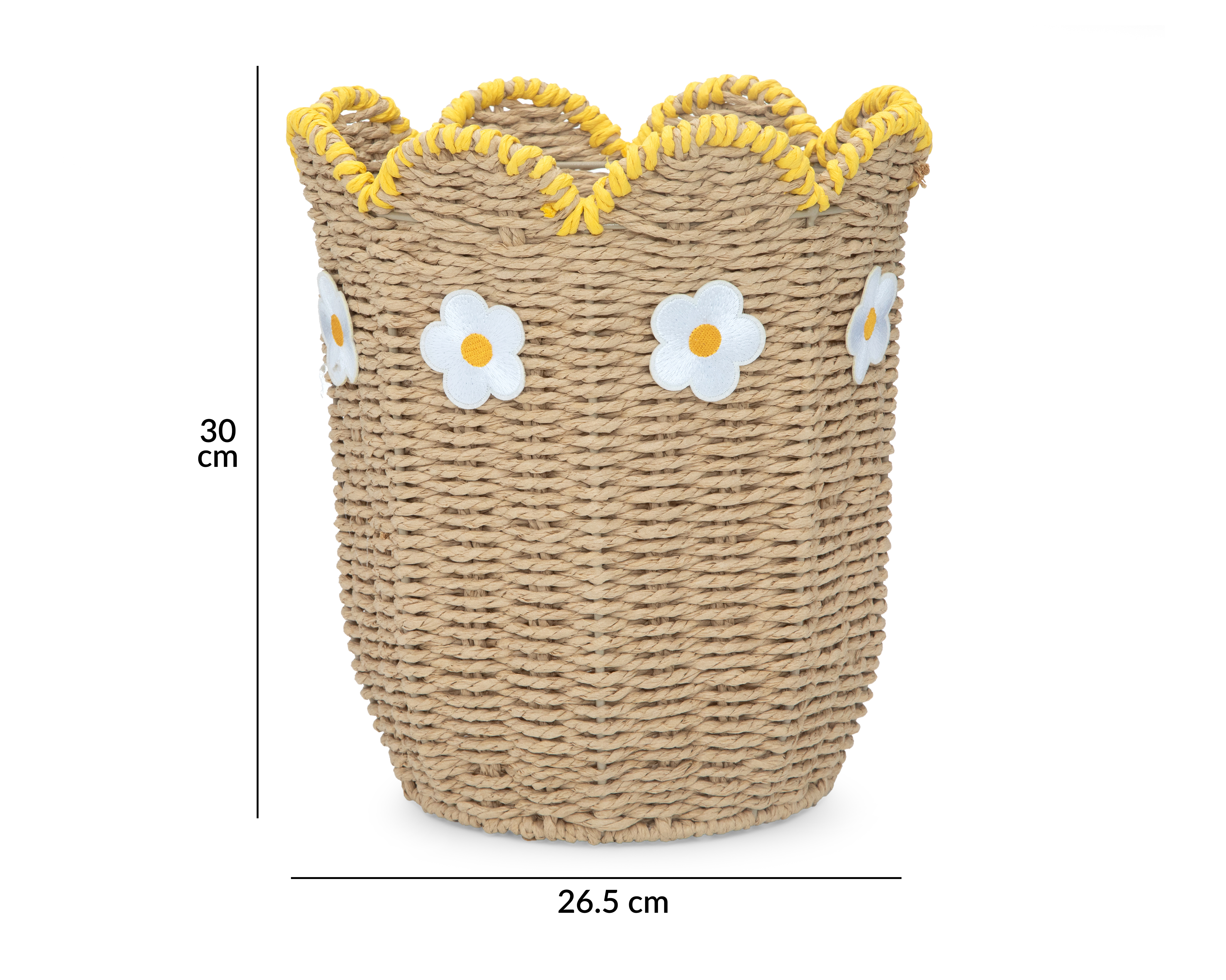 Foto 6 | Foto 6 | Cesto de Papel Florel Café