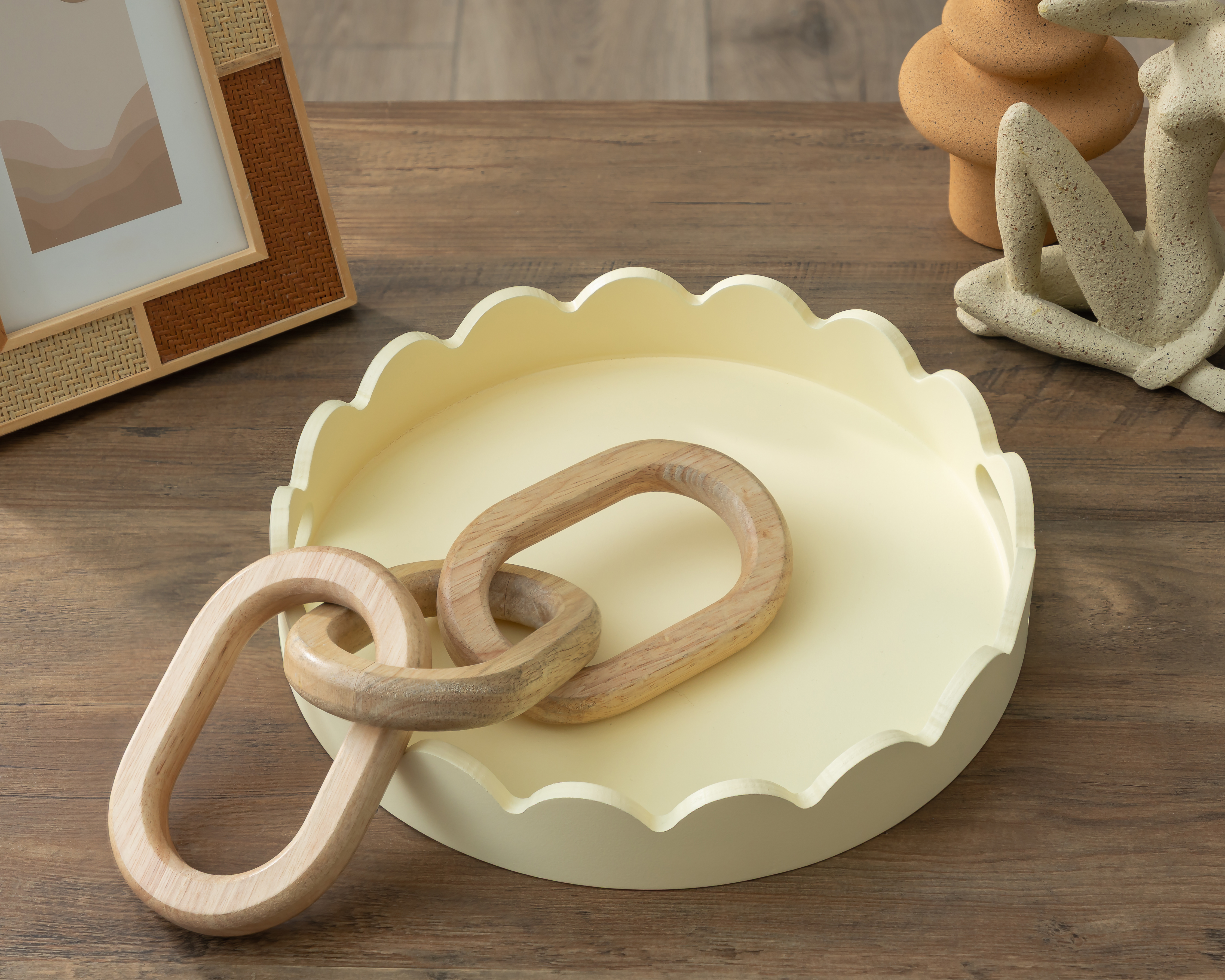 Foto 4 | Foto 4 | Charola Decorativa Redonda Favara de Madera