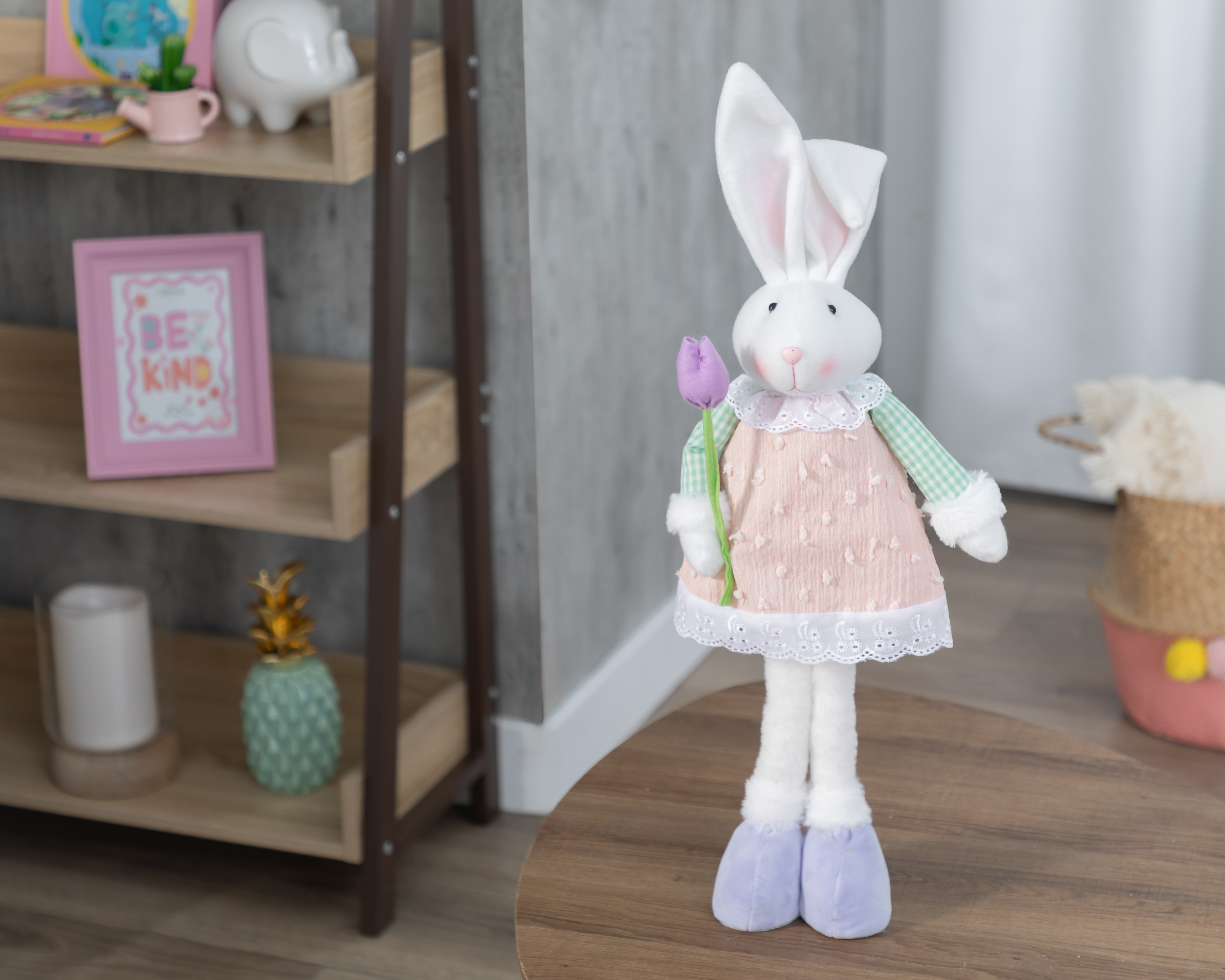 Foto 6 pulgar | Foto 5 | Escultura de Conejo de Pascua Zaza de Tela