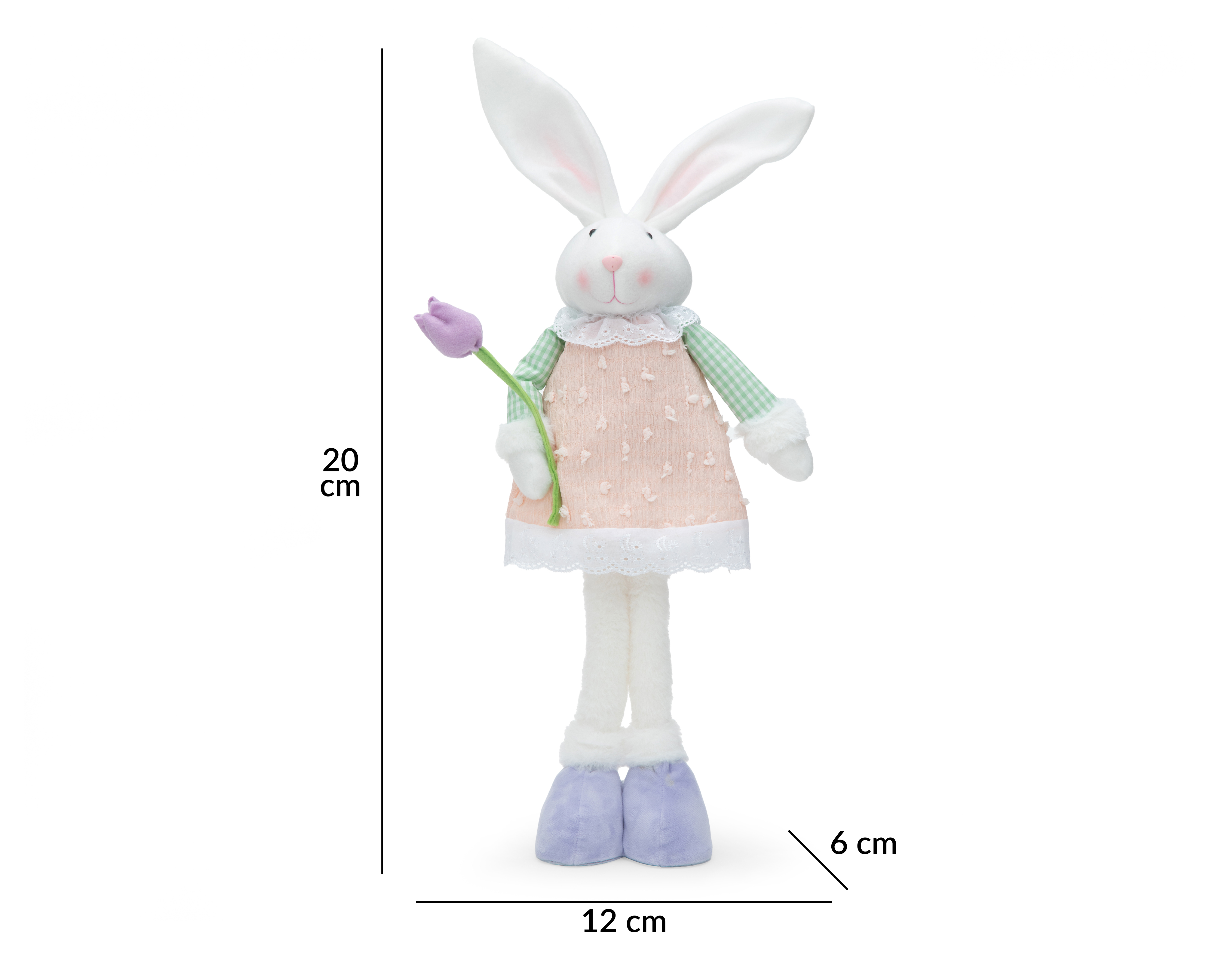 Foto 6 | Foto 6 | Escultura de Conejo de Pascua Zaza de Tela