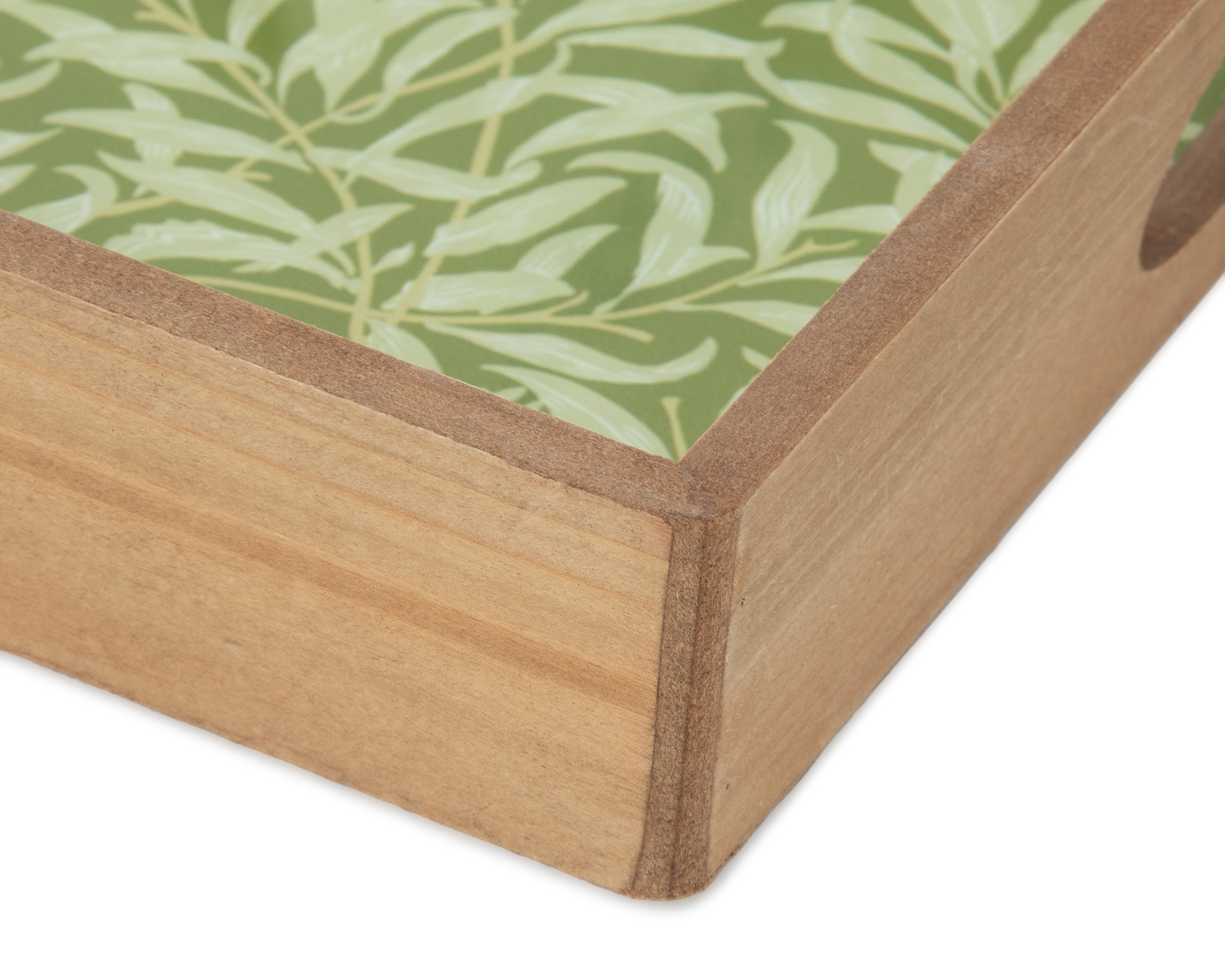 Foto 4 pulgar | Foto 3 | Charola Decorativa Flori de Madera y Vidrio