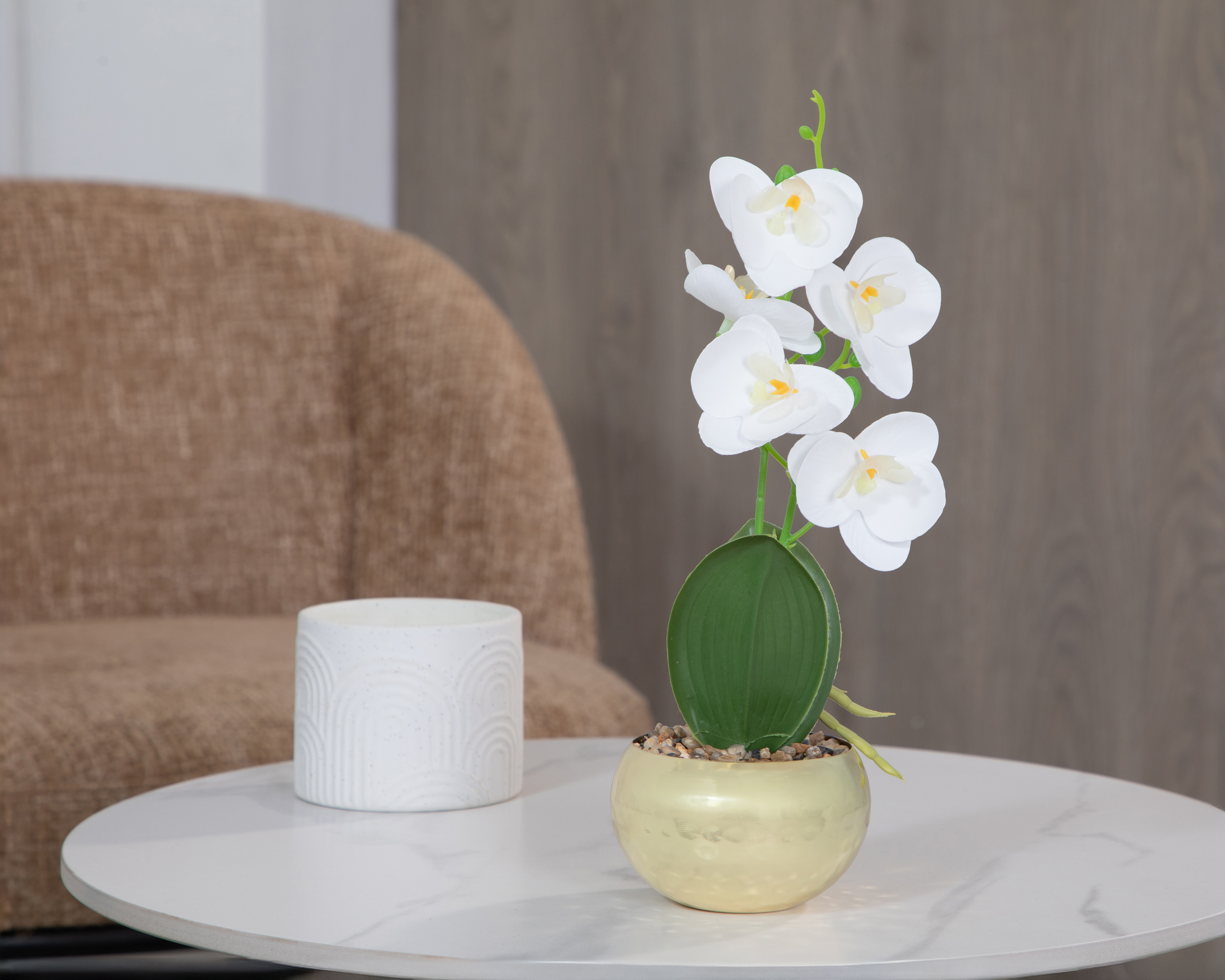 Foto 5 pulgar | Foto 4 | Orquídea Artificial con Maceta Starhaus 31 cm