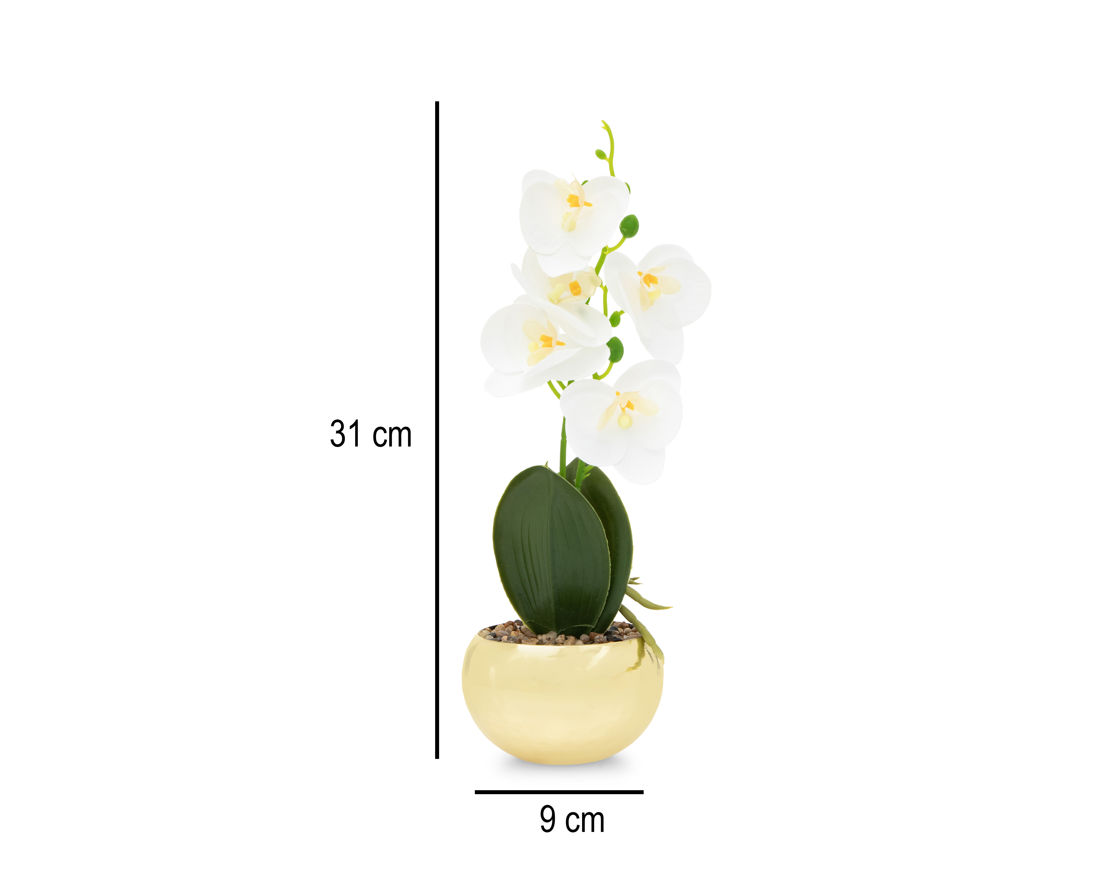 Foto 6 pulgar | Foto 5 | Orquídea Artificial con Maceta Starhaus 31 cm