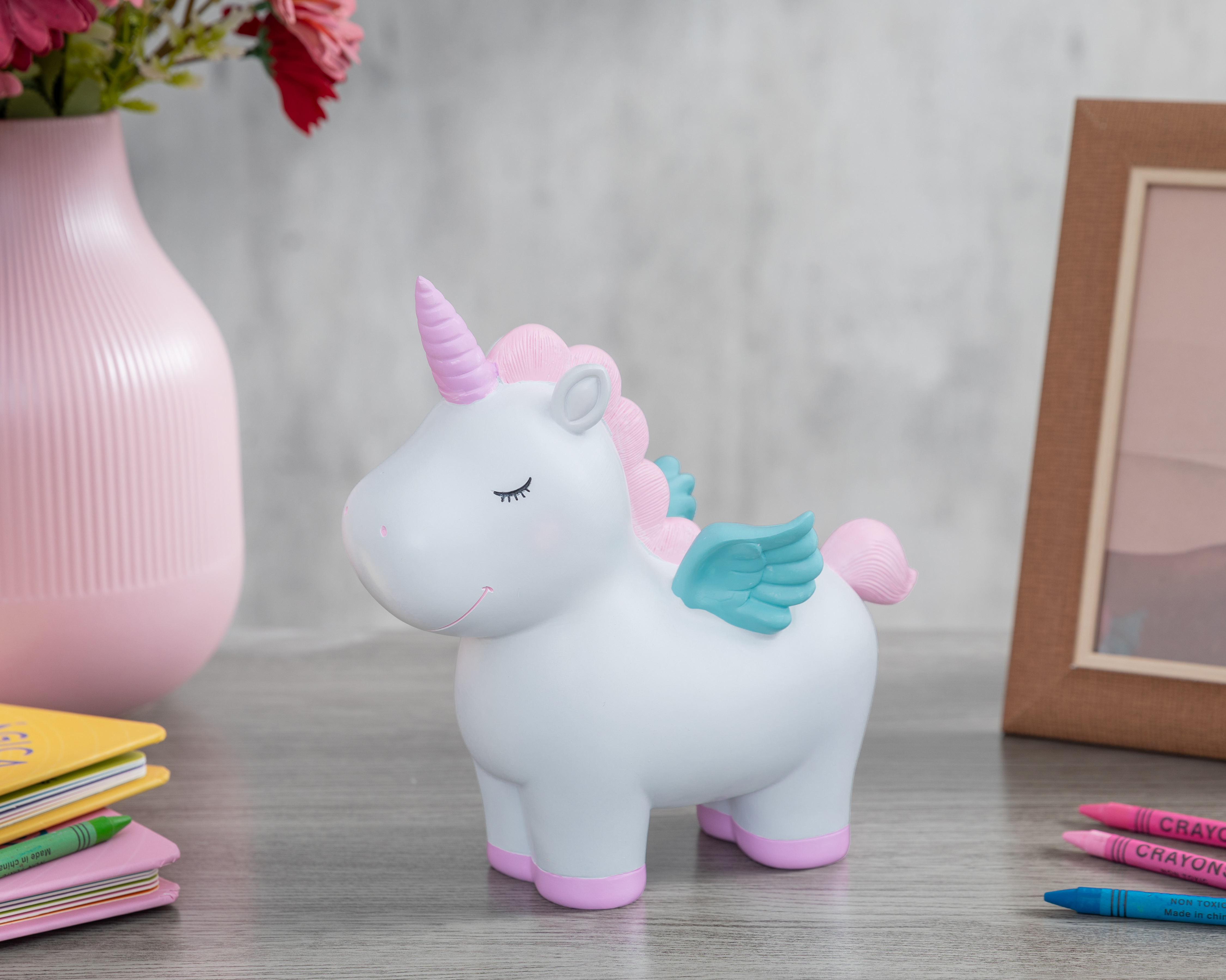 Foto 5 | Foto 5 | Figura Decorativa de Unicornio Etnhe de Poliresina