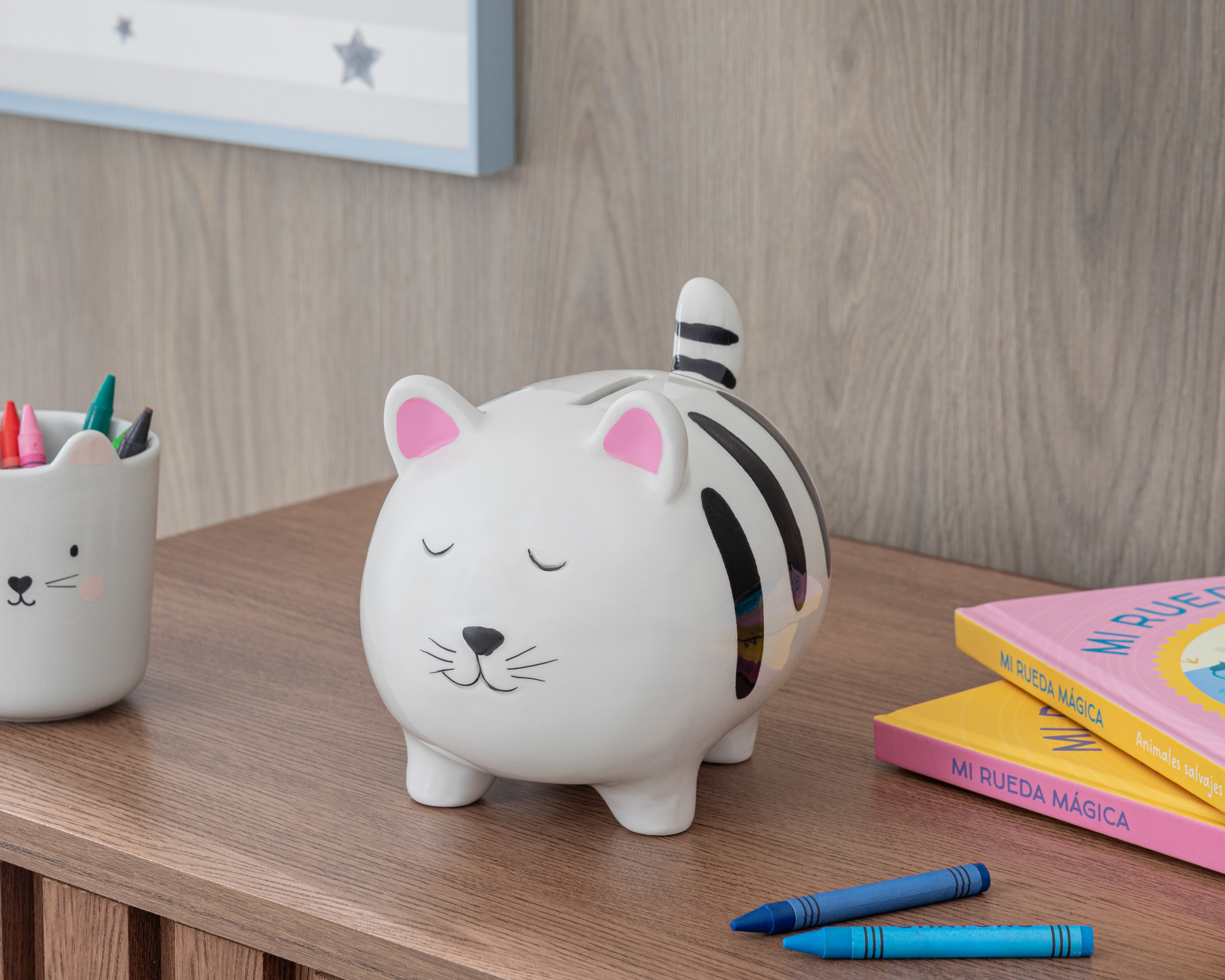 Foto 6 pulgar | Foto 5 | Escultura de Gato Transit de Cerámica