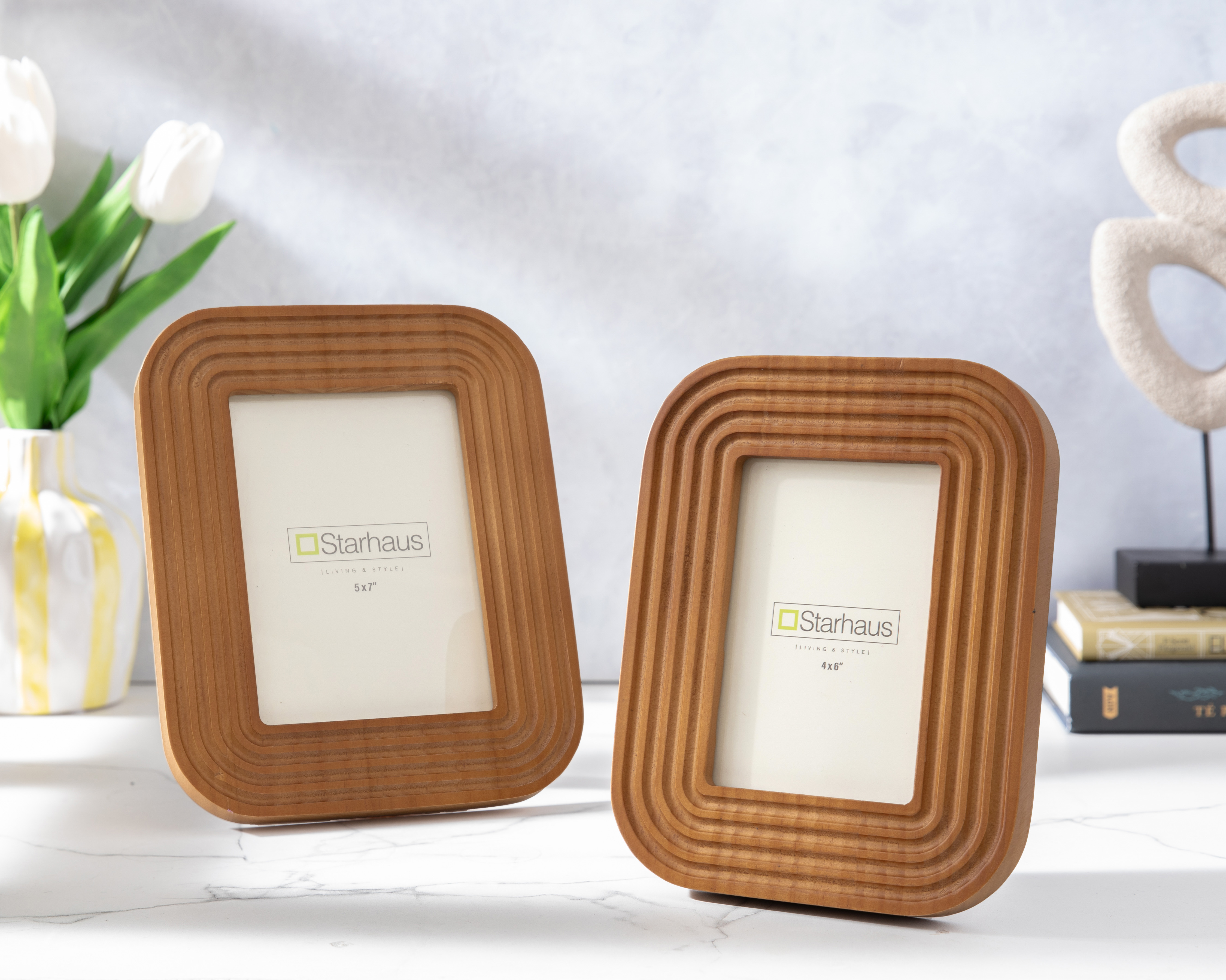 Foto 5 pulgar | Foto 4 | Portarretrato de Madera Starhaus 4 x 6 Pulgadas
