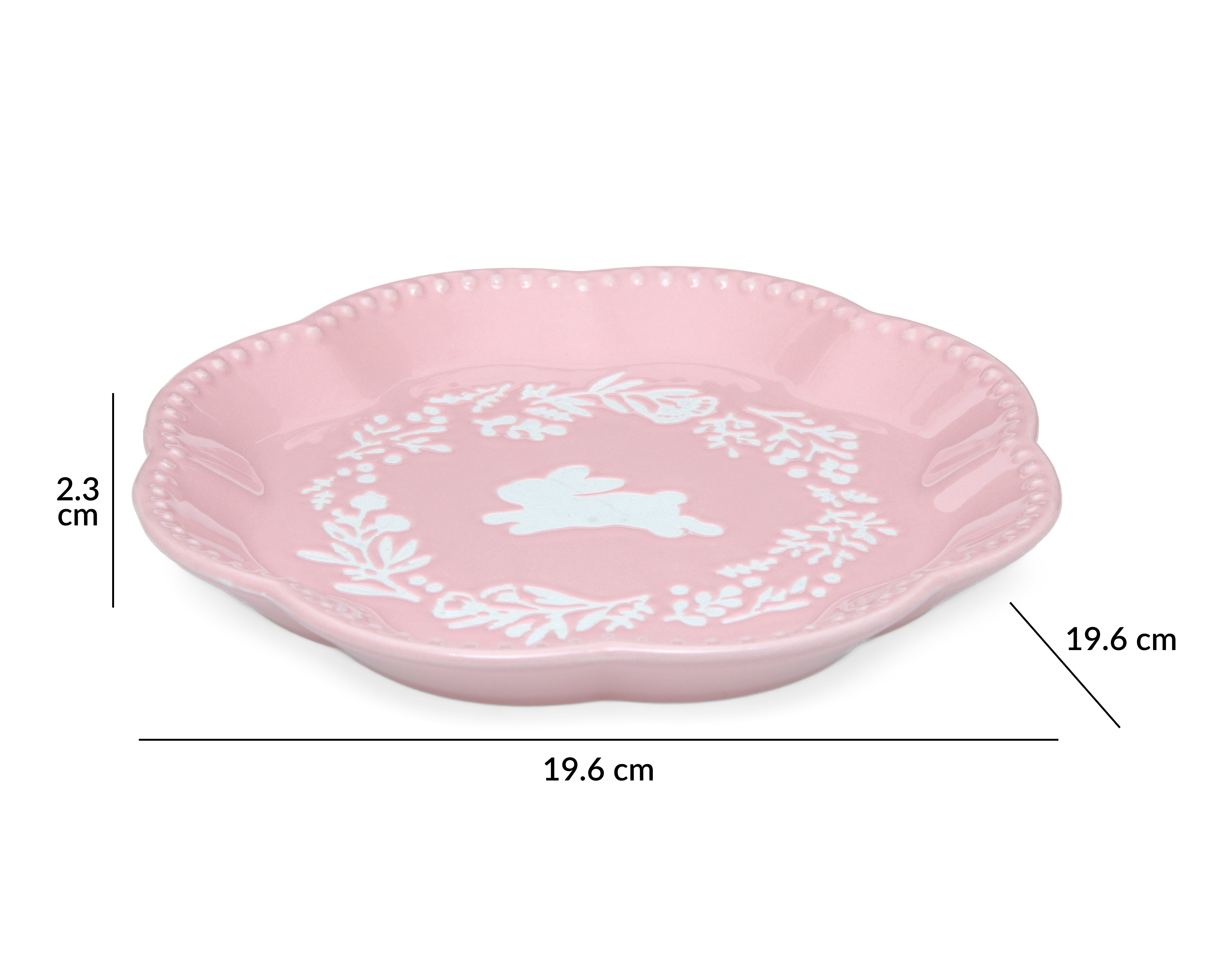 Foto 5 | Foto 5 | Plato Hondo de Cerámica Rosa