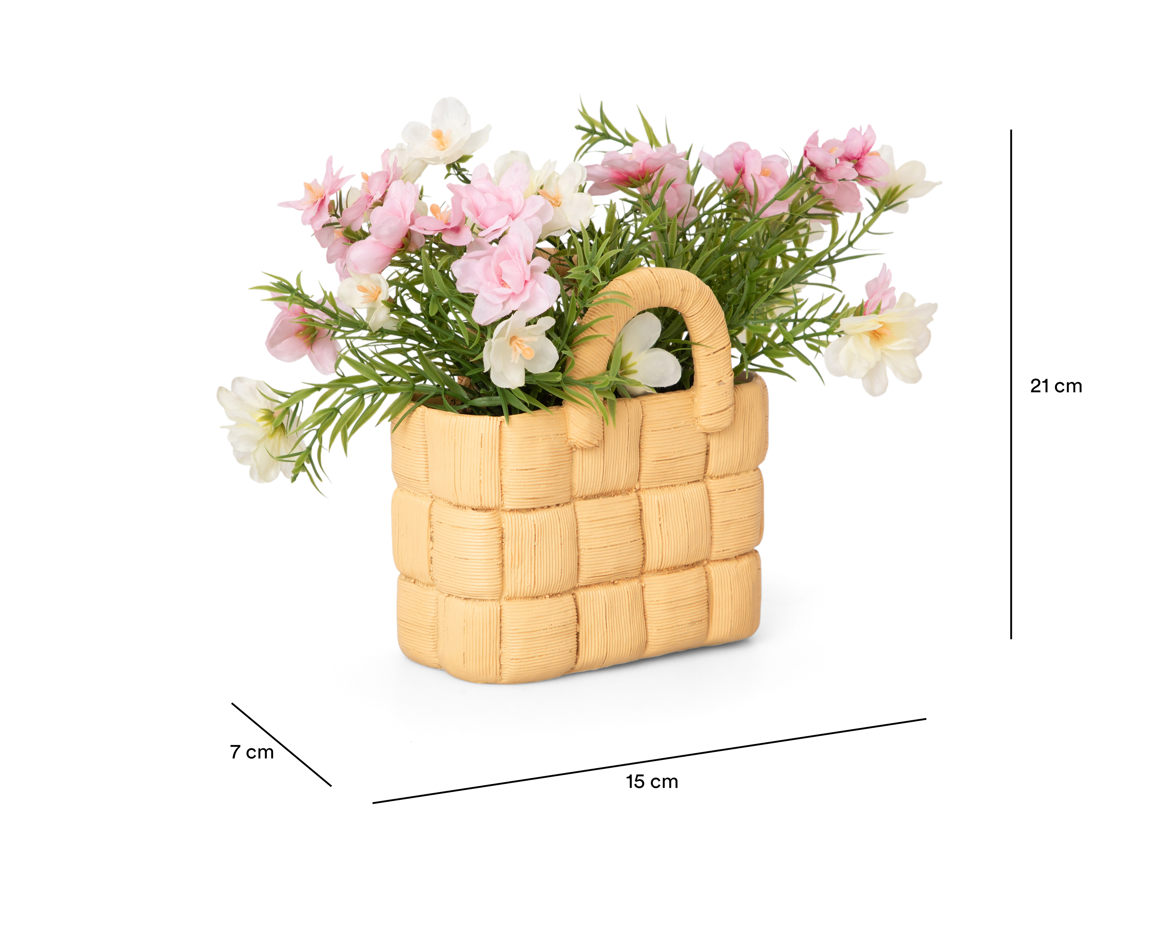 Foto 7 pulgar | Foto 6 | Planta Artificial con Maceta Starhaus 21 cm