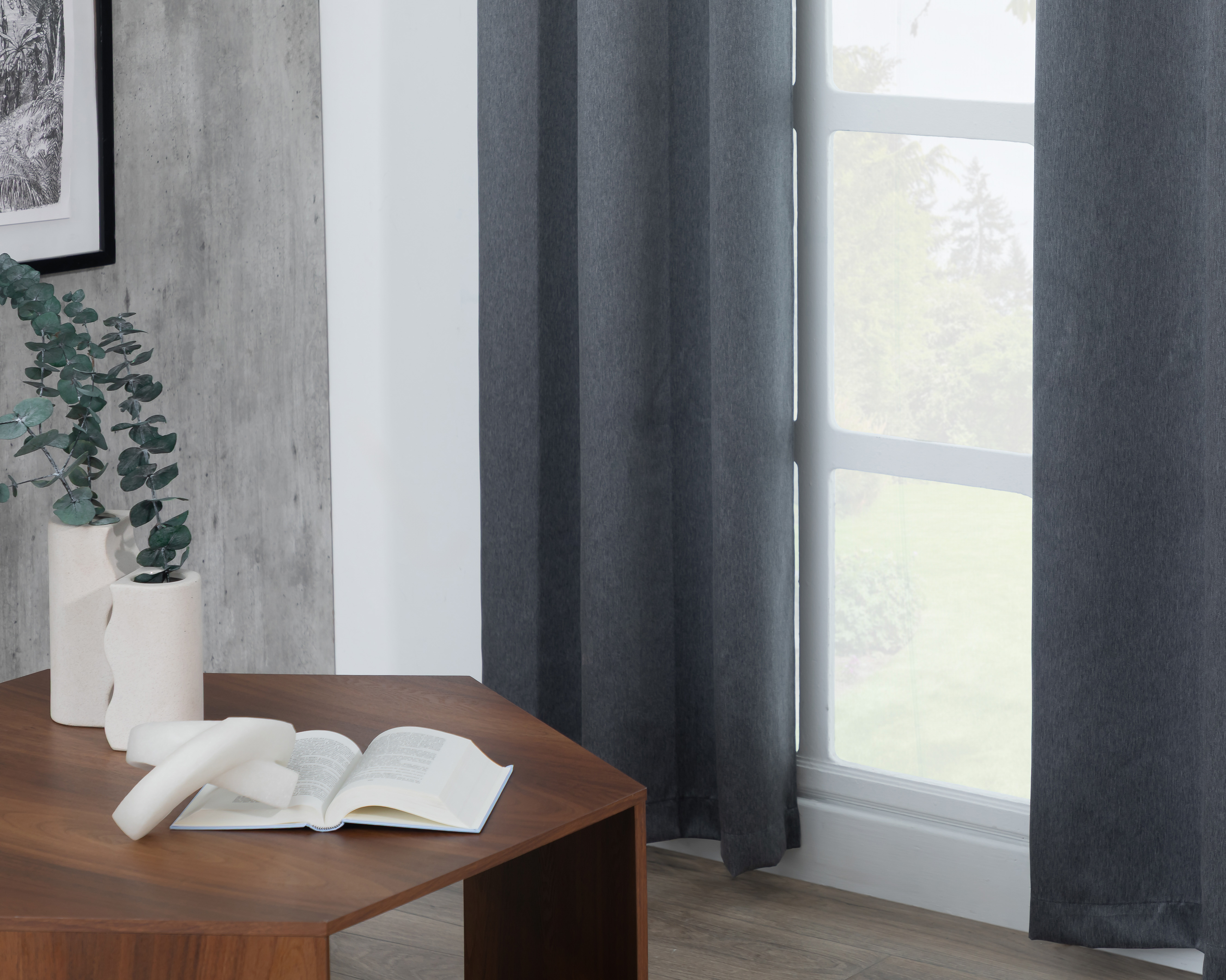 Cortina Leire 94 x 213 cm Gris