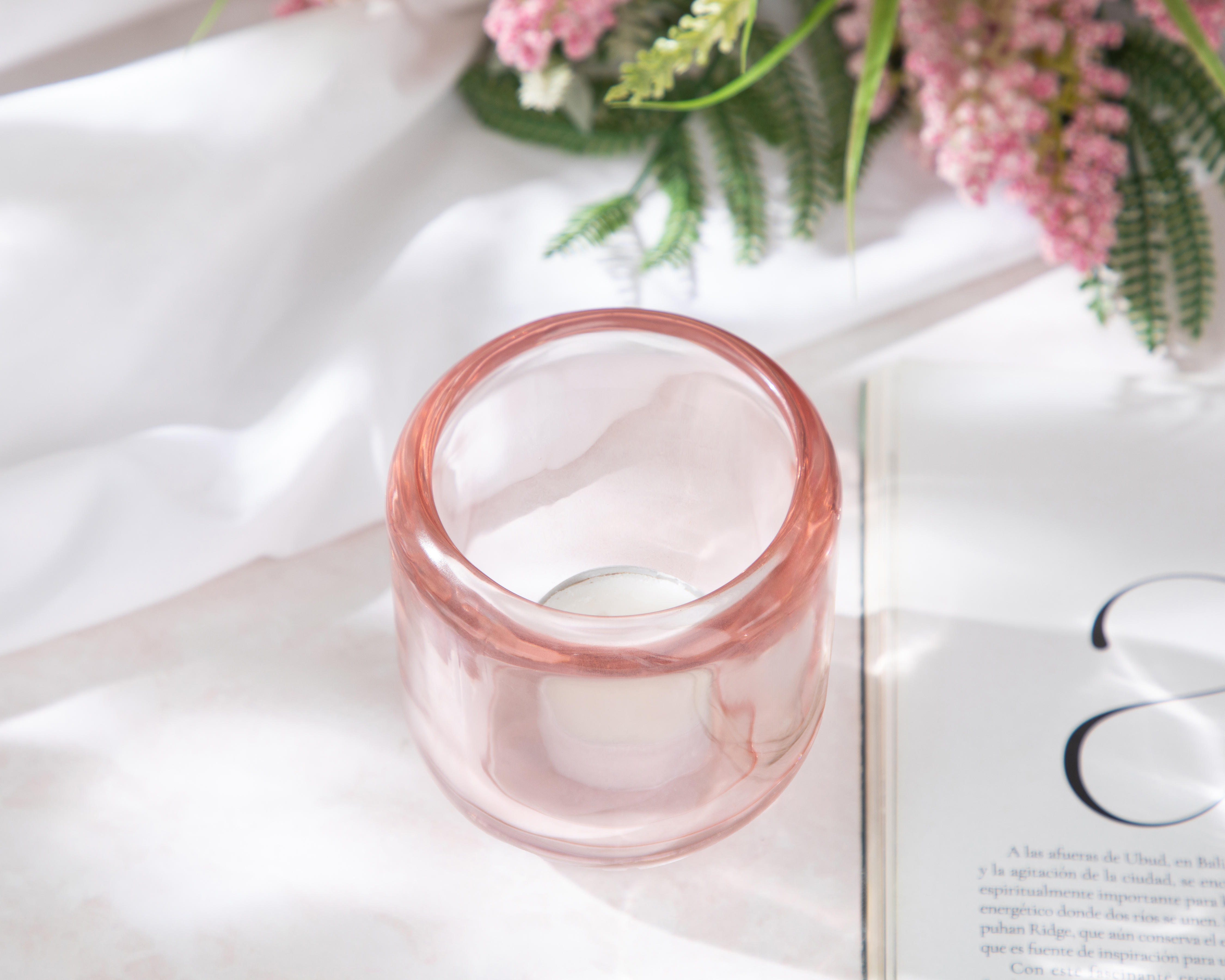 Foto 5 pulgar | Foto 4 | Portavela Circular Dillon de Vidrio