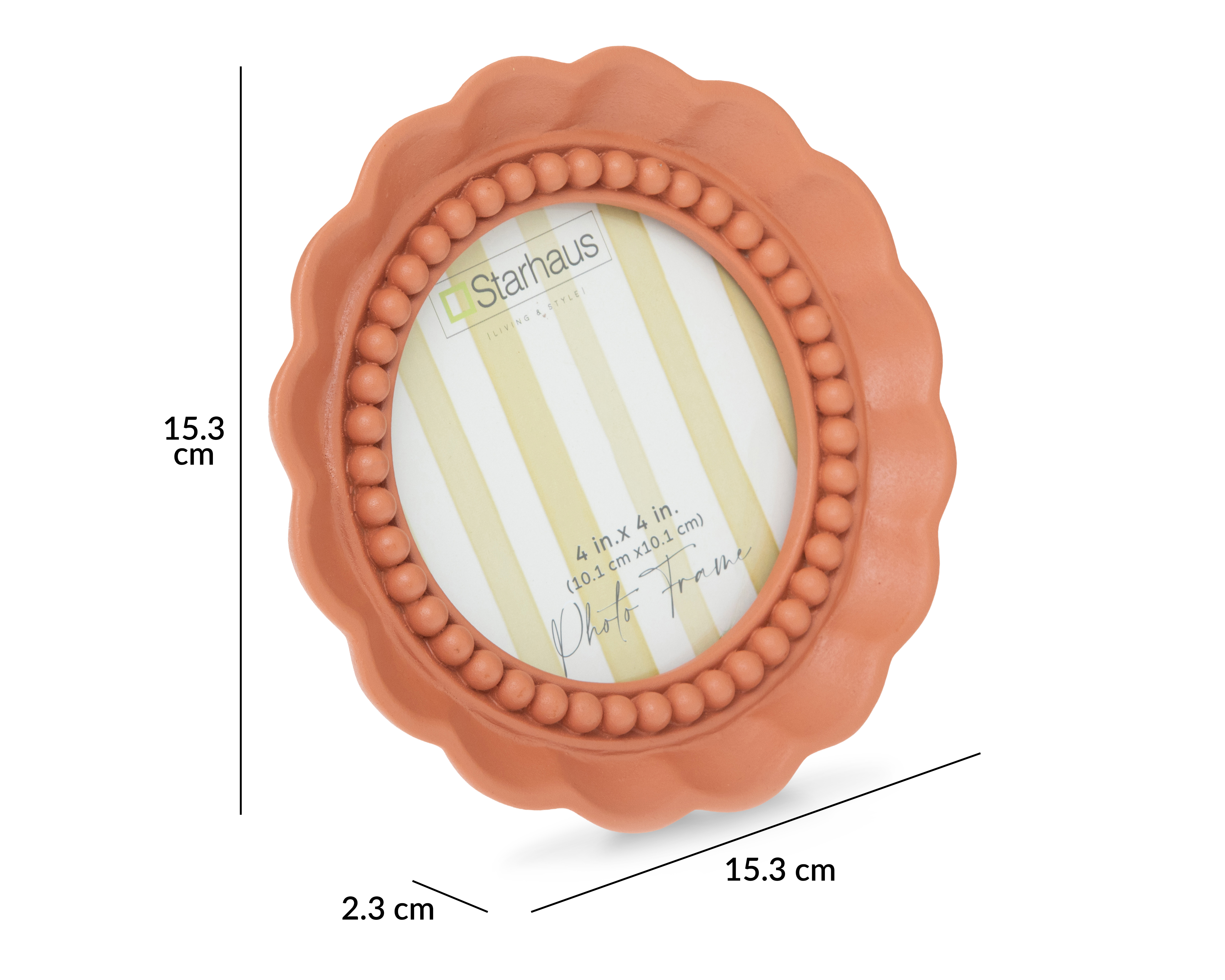 Foto 6 pulgar | Foto 5 | Portarretrato de Poliresina Starhaus 4 x 4 Pulgadas