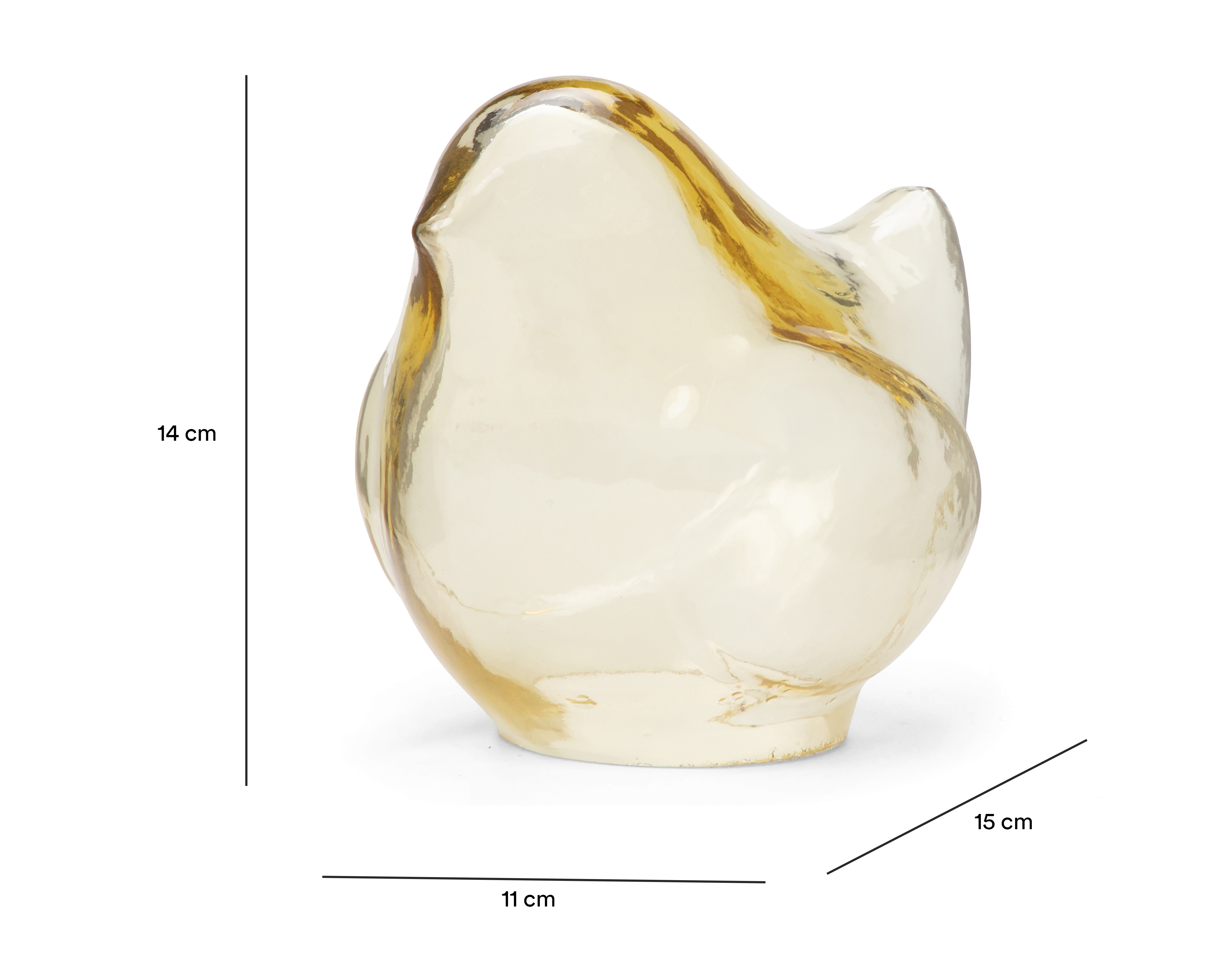 Foto 7 pulgar | Foto 6 | Escultura de Ave Aine de Vidrio